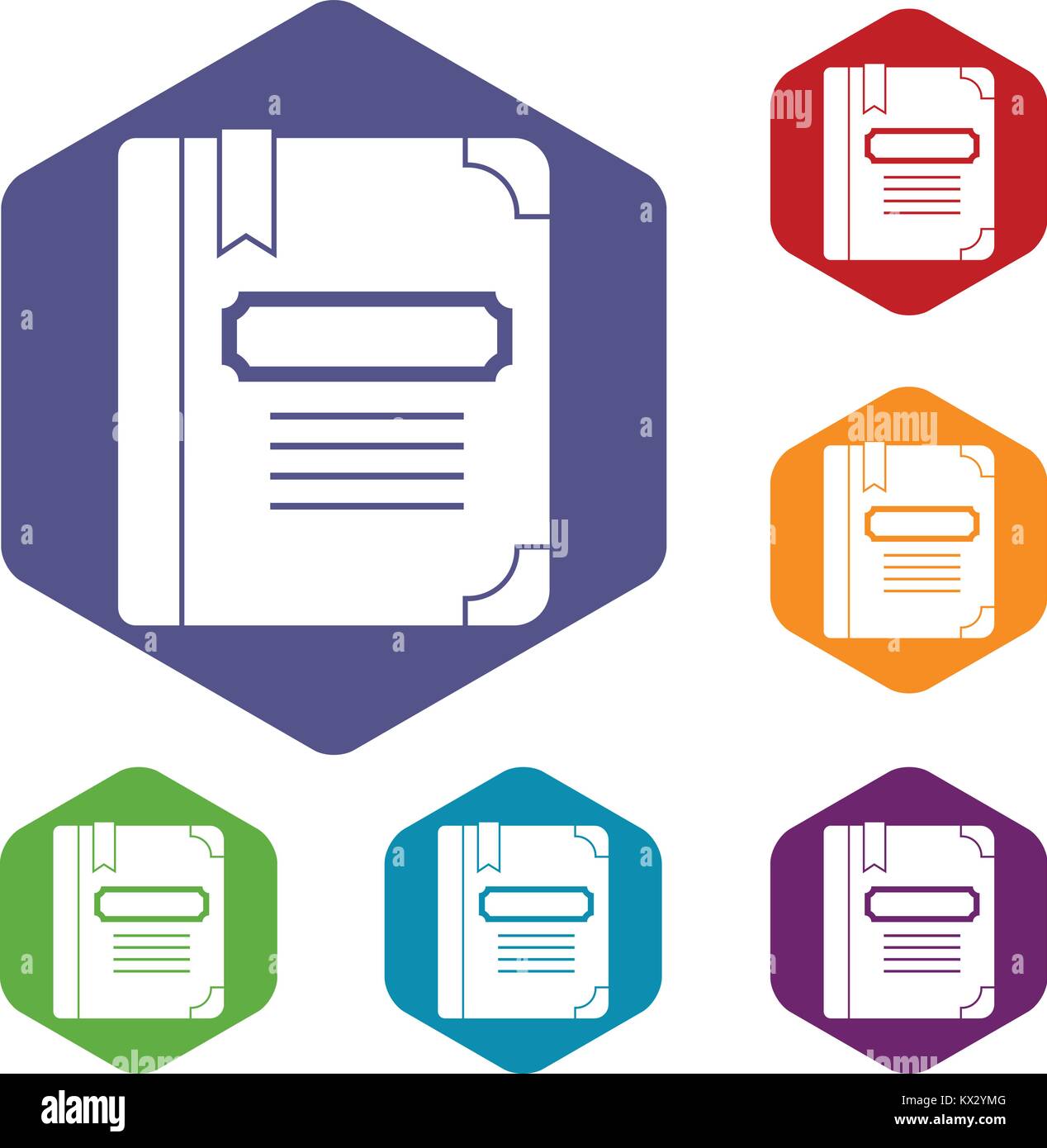 Tutorial with bookmark icons set Stock Vector Image & Art - Alamy