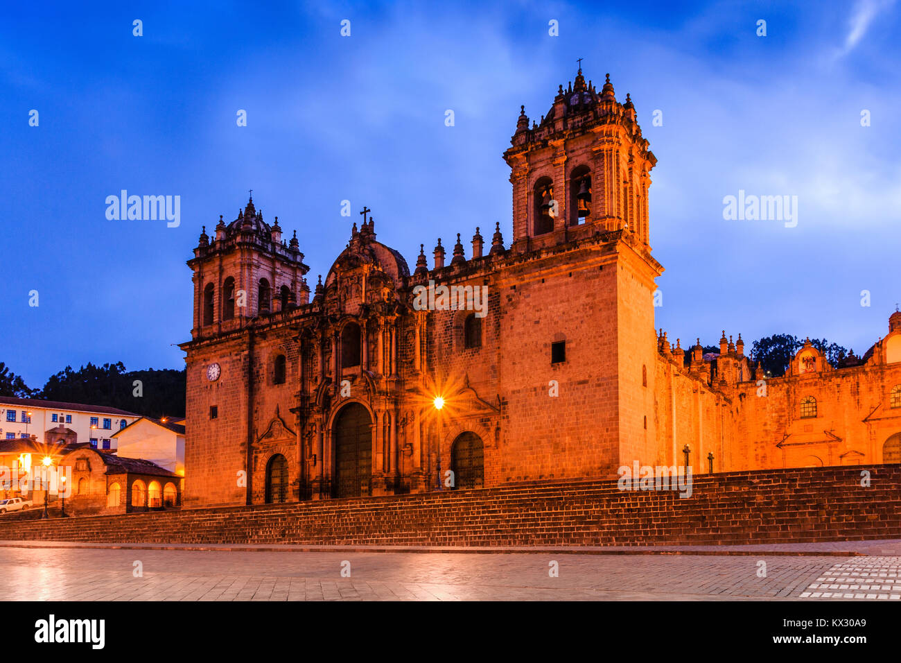 Cusco, Peru. The Cathedral Basilica of the Assumption of the Virgin, also known as Cusco Cathedral. Stock Photo