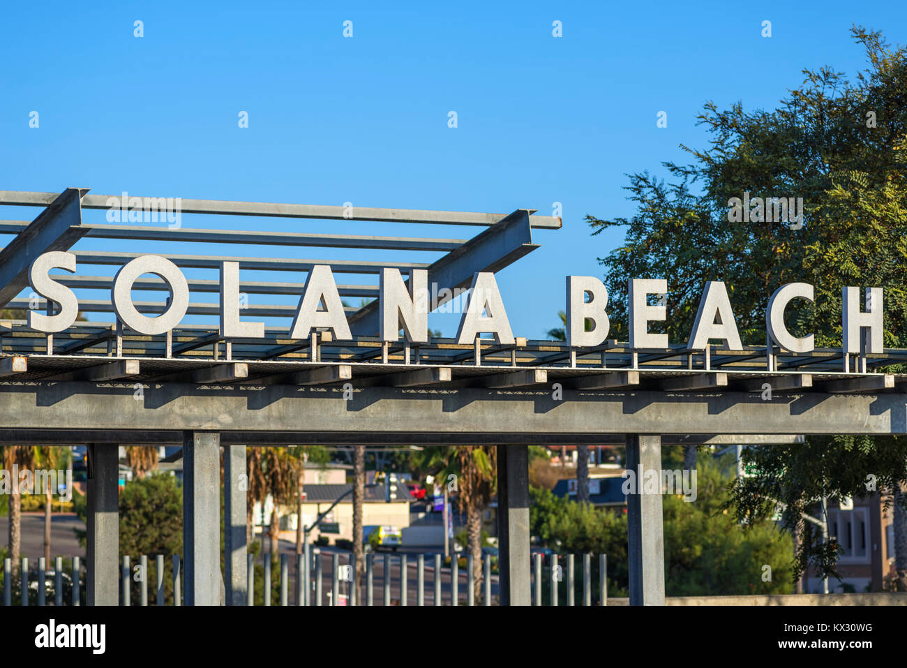 Solana Beach sign. Solana Beach, California Stock Photo Alamy