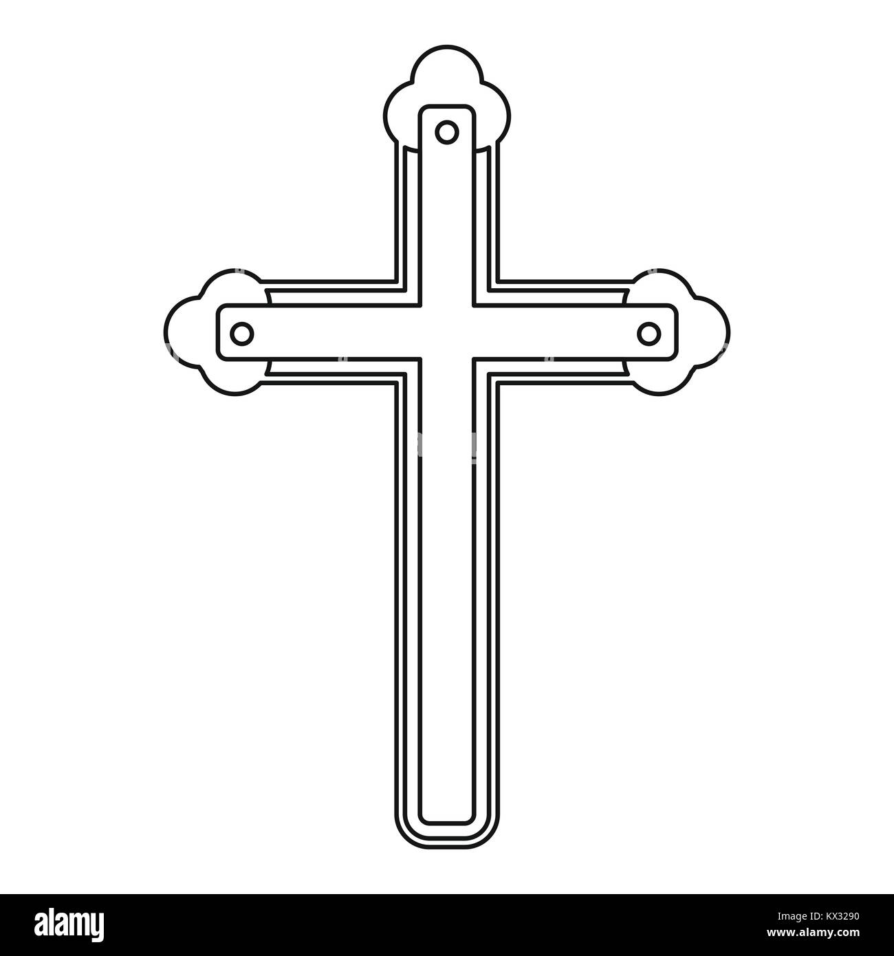 Holy cross icon , outline style Stock Vector Image & Art - Alamy