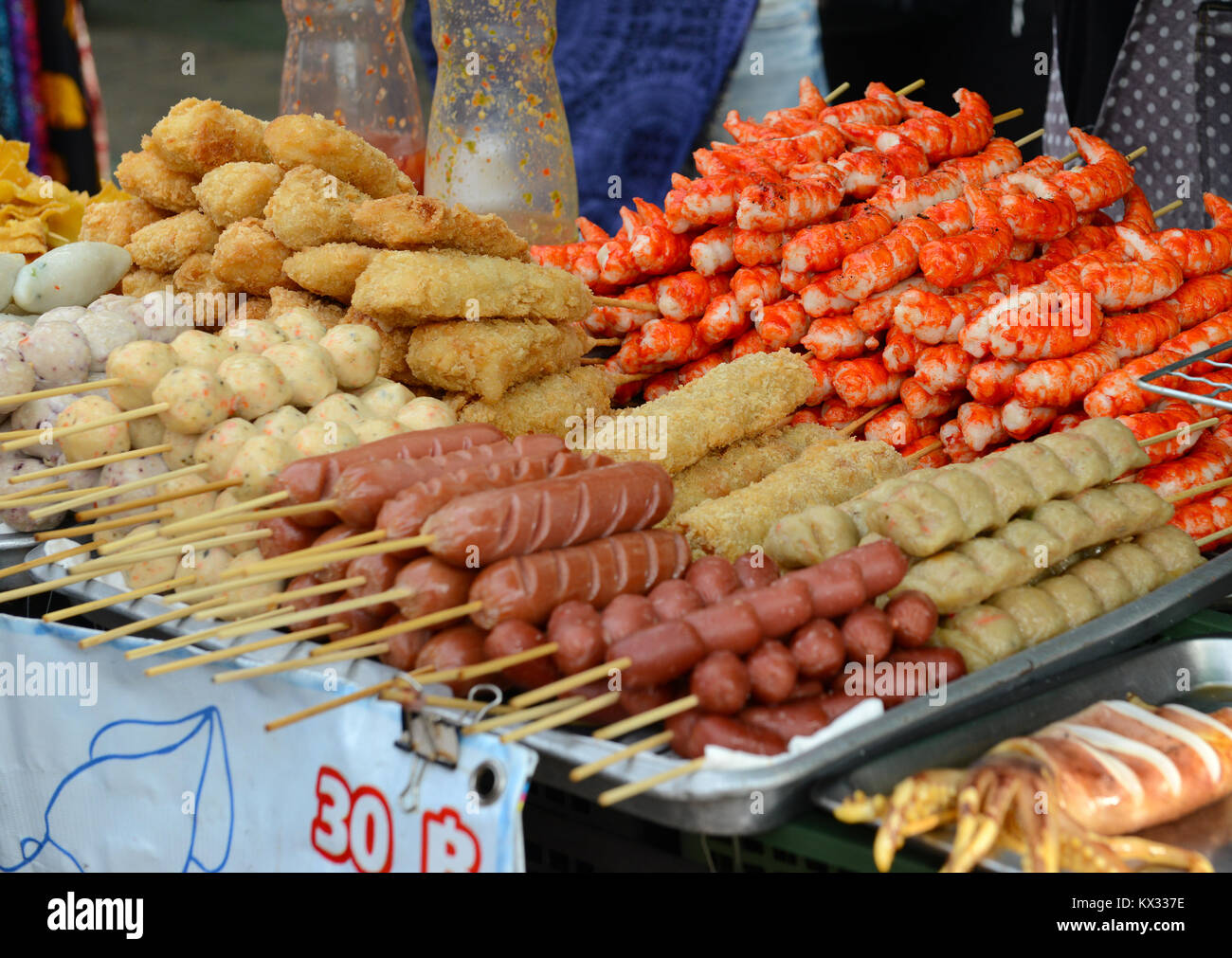 Street food in market in Bangkok Thailand Stock Photo - Alamy