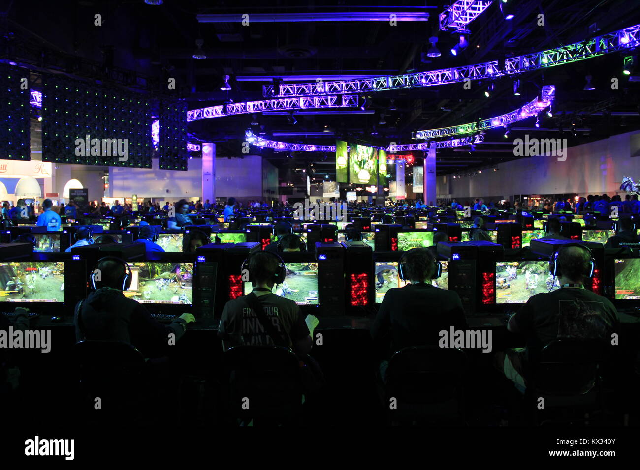 ANAHEIM, CA - November 7, 2015: Blizzard Game's gamer sporting event, BlizzCon, on November 7, 2015 in Anaheim, California. Stock Photo