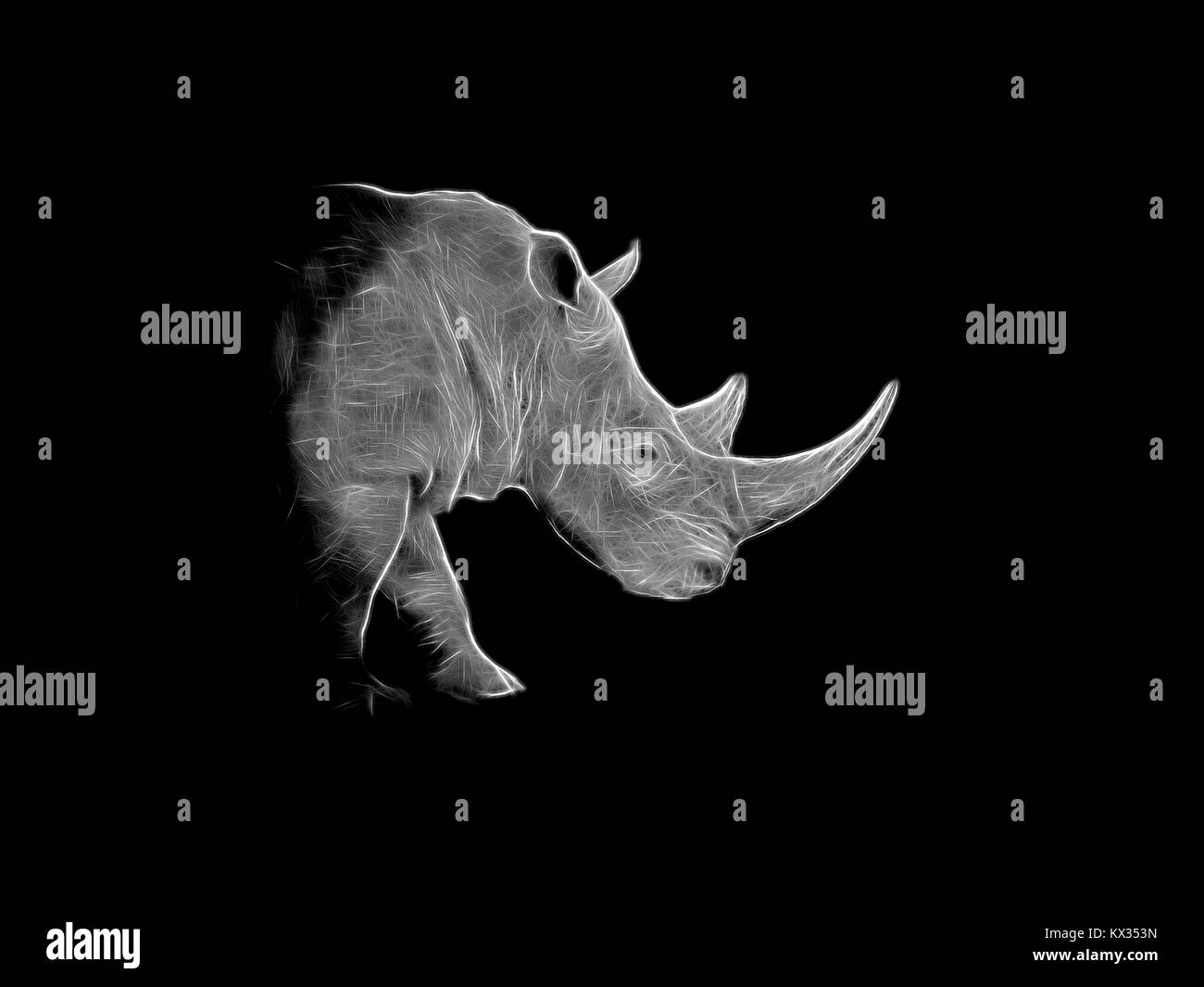 pics Aesthetic Black And White Neon Lights https www alamy com stock photo a neon representation of a white rhino 170944249 html