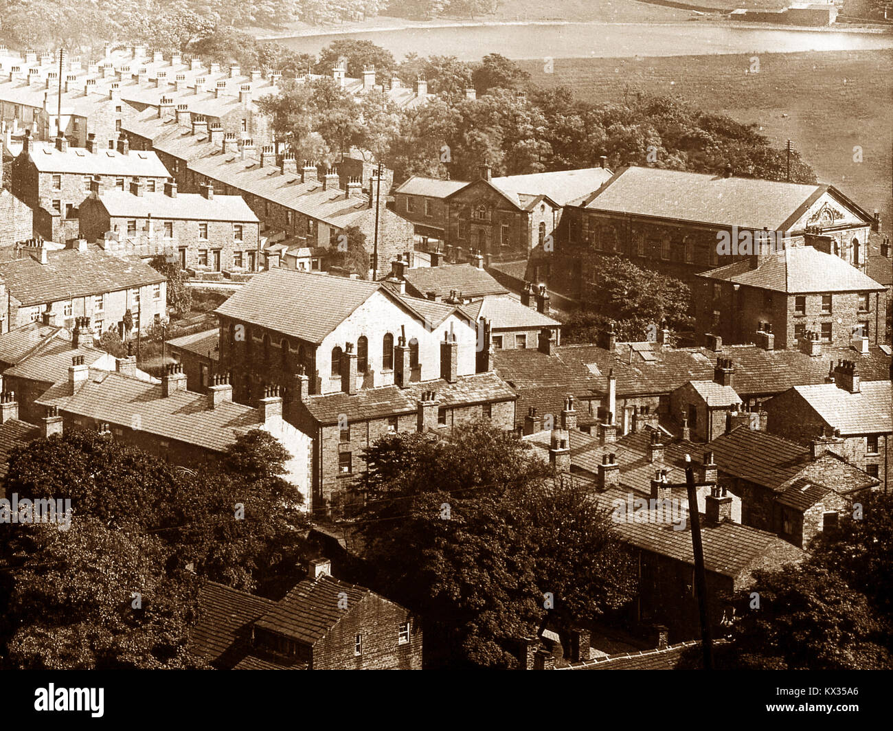 Crawshawbooth, Lancashire, early 1900s Stock Photo Alamy