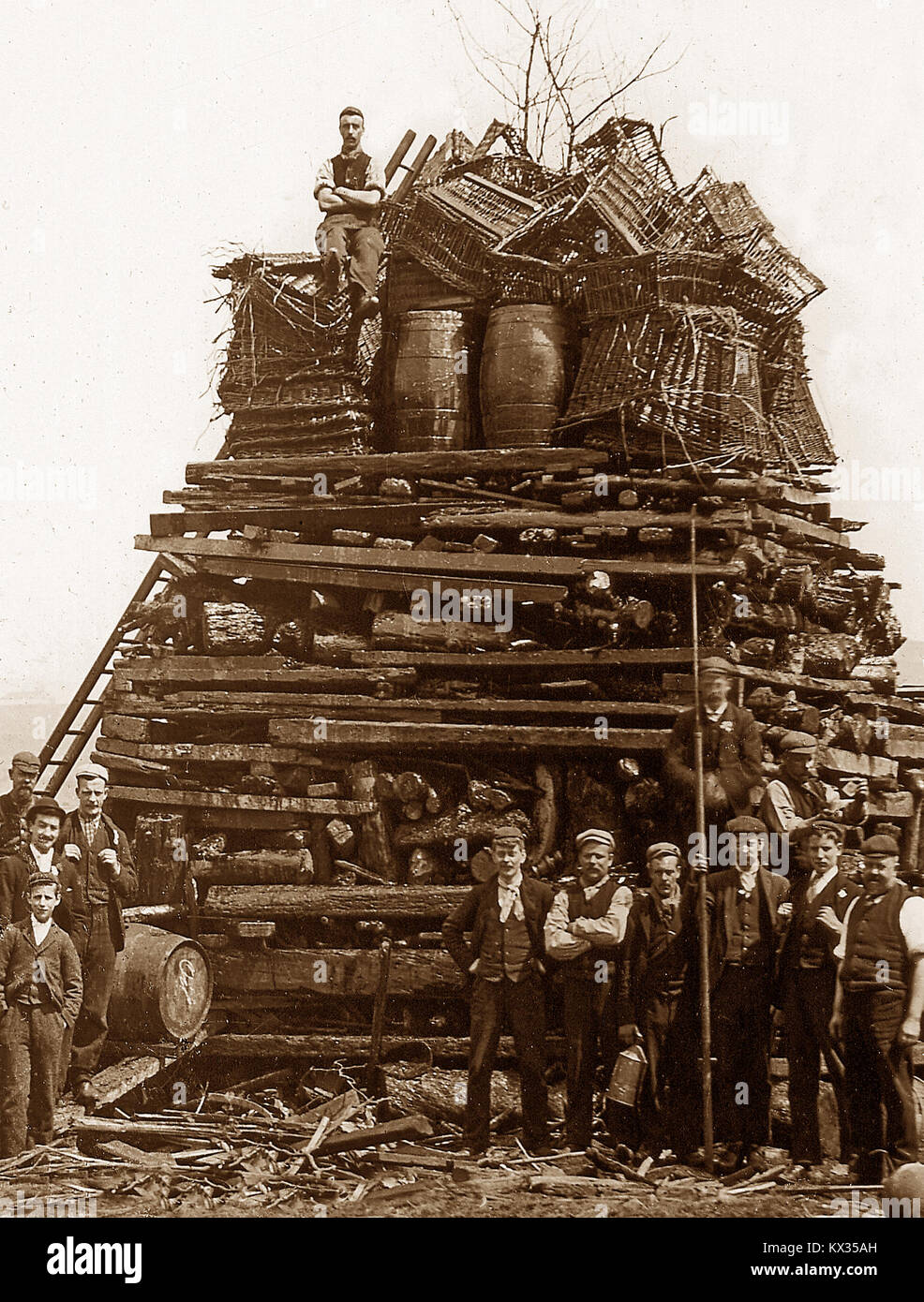 Queen Victoria's Diamond Jubilee Bonfire, Pinner, Crawshawbooth, 1897