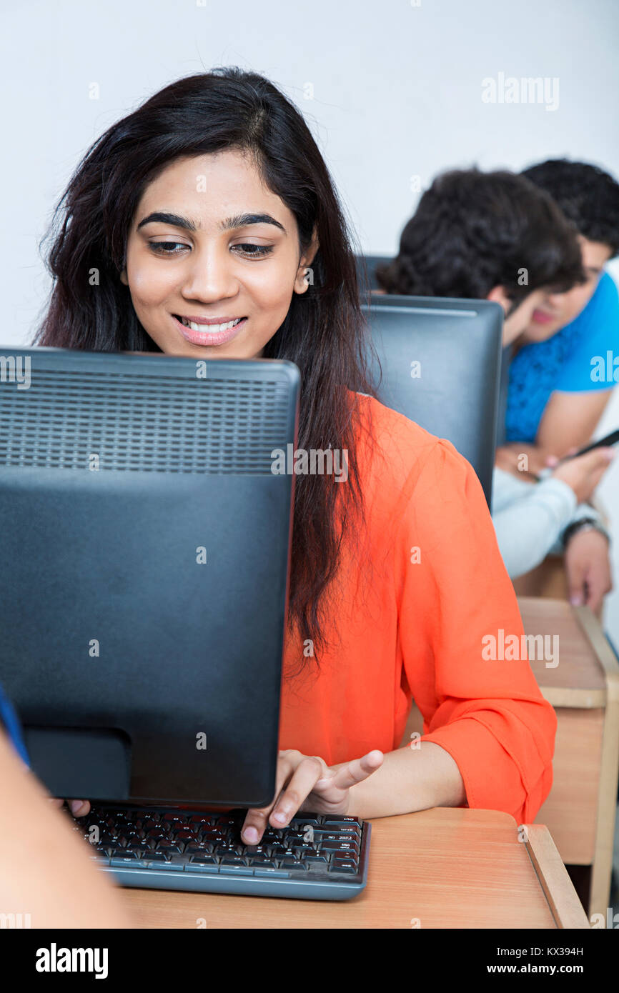 Indian Students Studying Computer