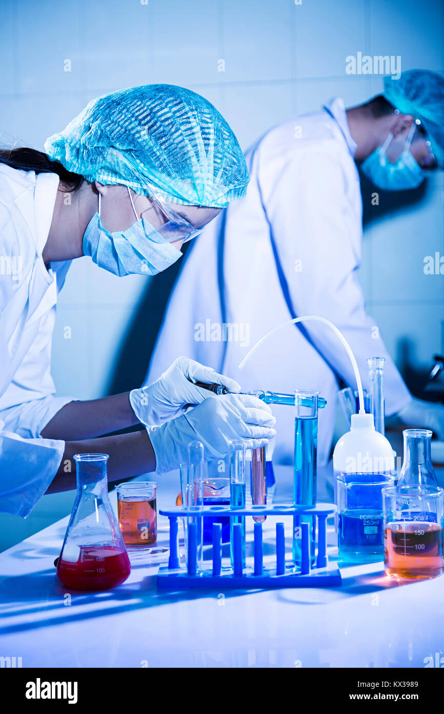 1 Indian Scientist Science Chemistry Laboratory Chemical Research Stock Photo