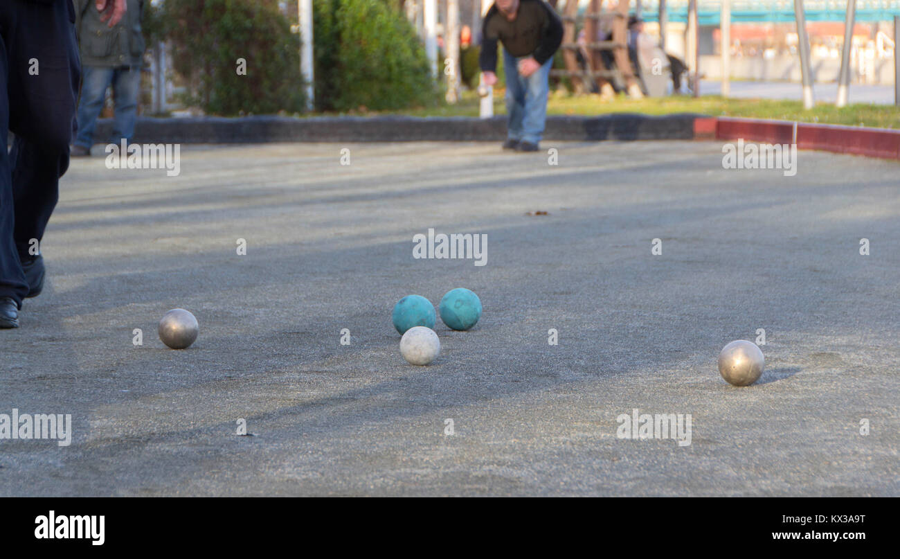 Boules is a collective name for a wide range of games in which the  objective is