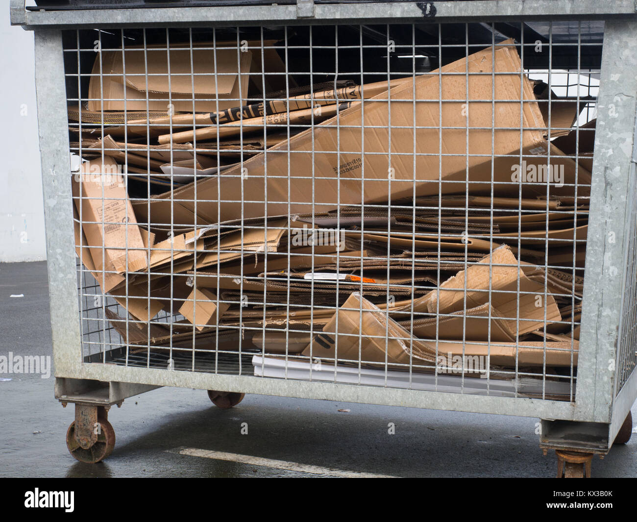 Cardboard Box Recycling Stock Photo Alamy