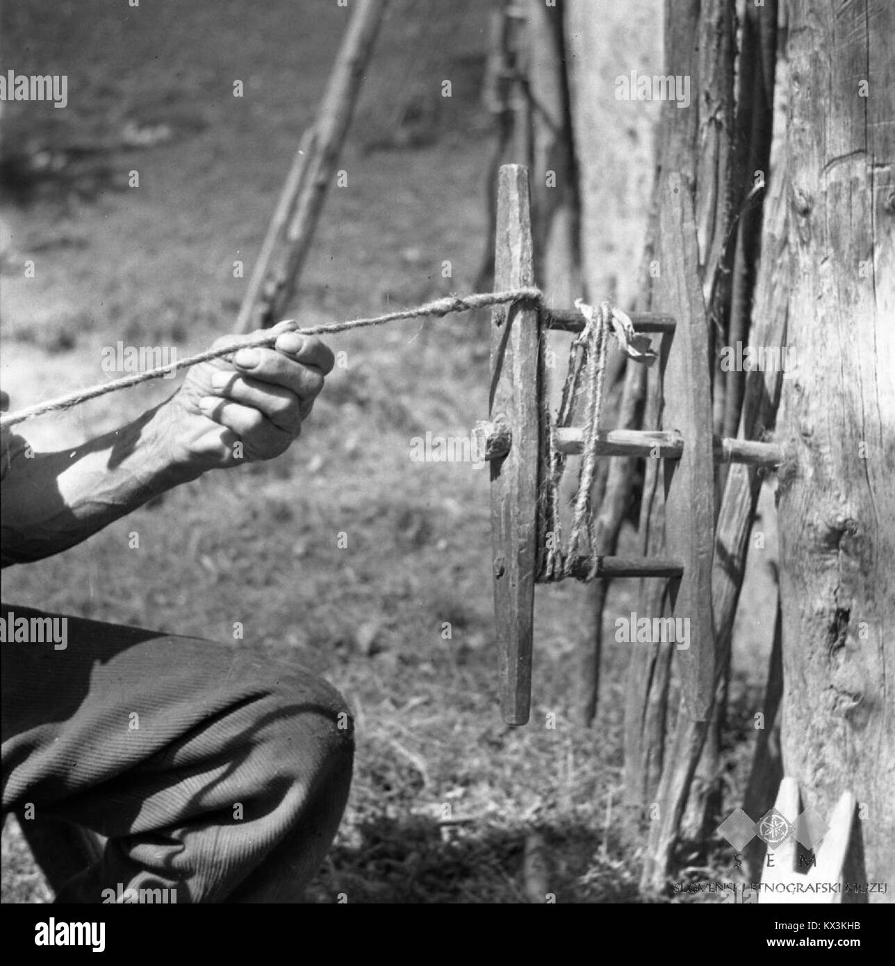Hemp production Black and White Stock Photos & Images - Alamy
