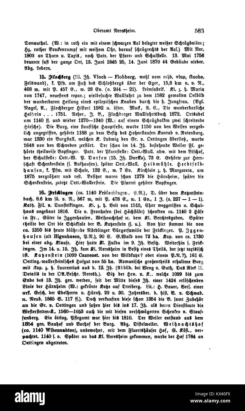 A record from the Kingdom of Württemberg, Germany, volume III, page 583 ...