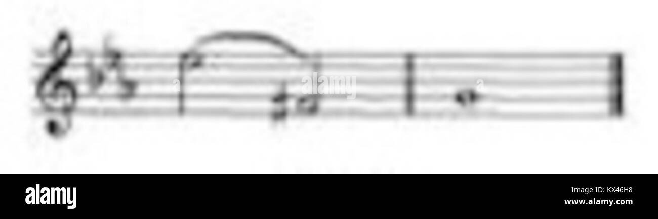 A descending leap in musical notation refers to a large interval between two notes, typically representing a downward motion in melody or harmony. Stock Photo