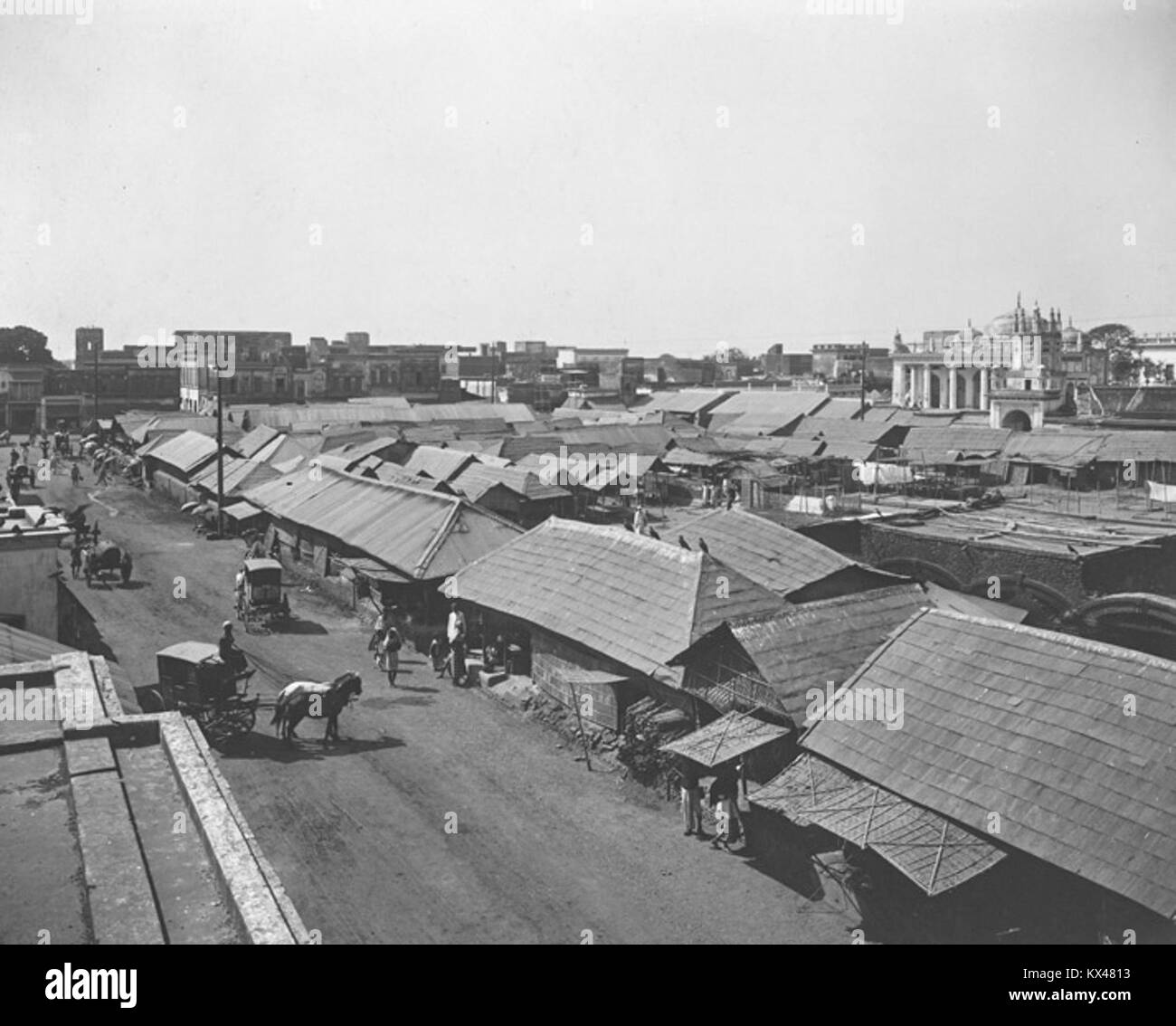 Dhaka Town Chowk - 1904 Stock Photo