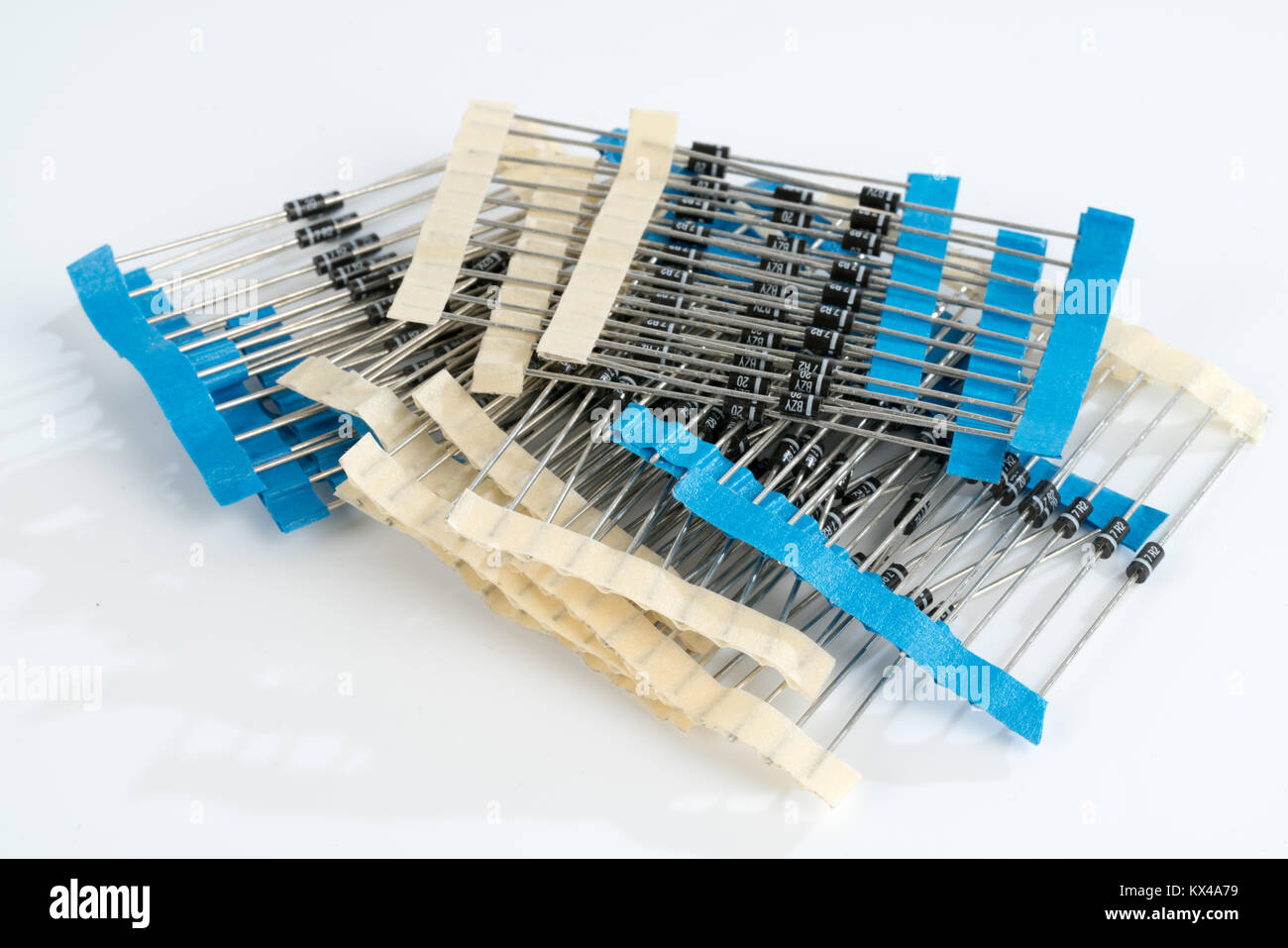 different radio electronic components Stock Photo - Alamy