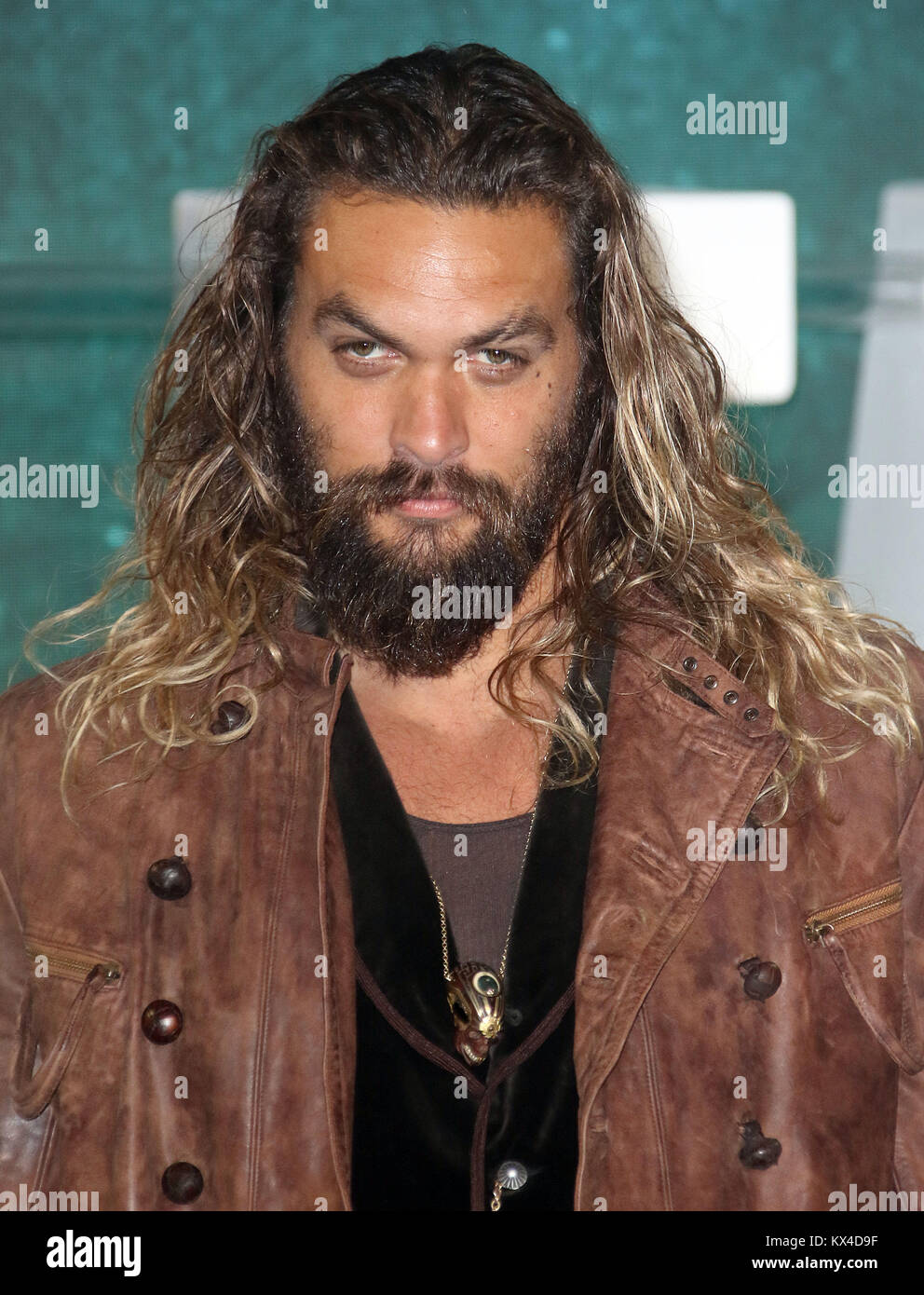 Nov 04, 2017 - Jason Momoa attending 'Justice League' Photocall, The College, Southampton Row in London, England, UK Stock Photo