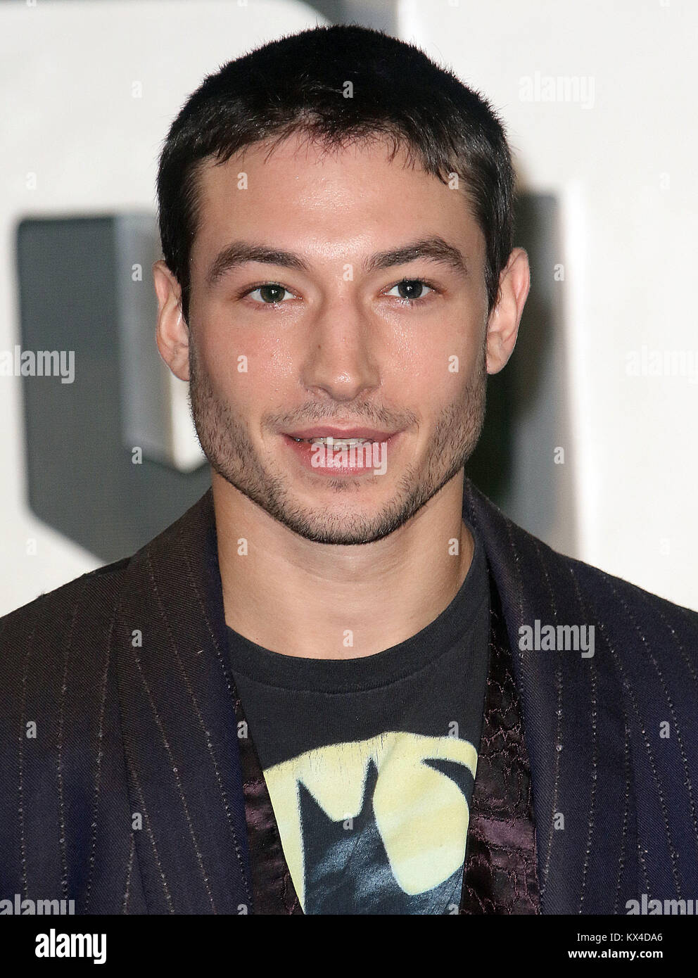 Nov 04, 2017 - Ezra Miller attending 'Justice League' Photocall, The College, Southampton Row in London, England, UK Stock Photo