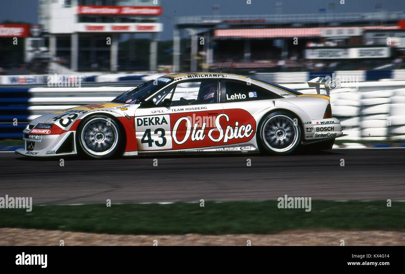 JJ Lehto, Opel Calibra V6 4x4, Team Rosberg Opel, International Touring Car Championship, Silverstone Aug 17th 1996 Stock Photo