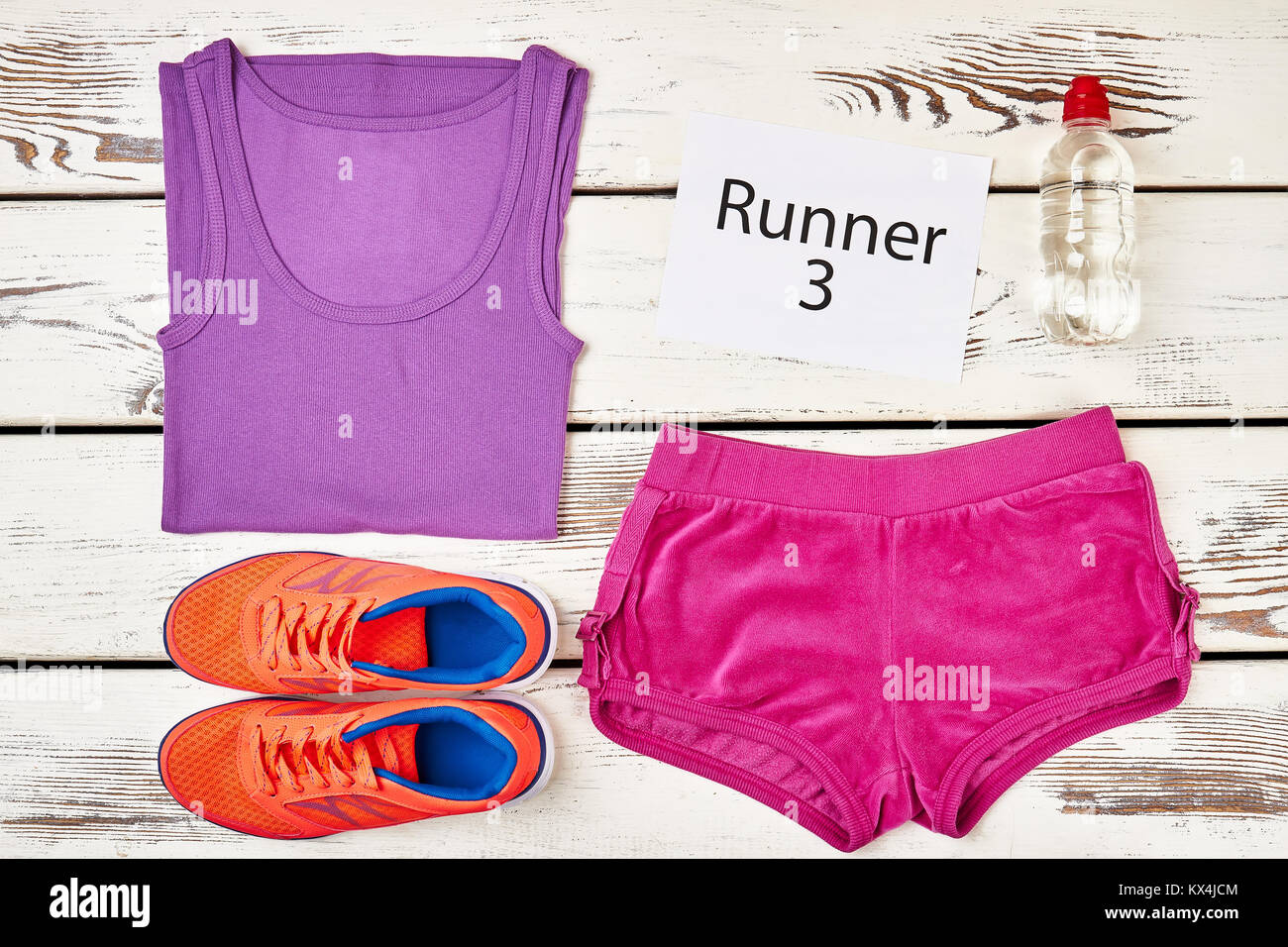 Female runner's sportswear set Stock Photo Alamy
