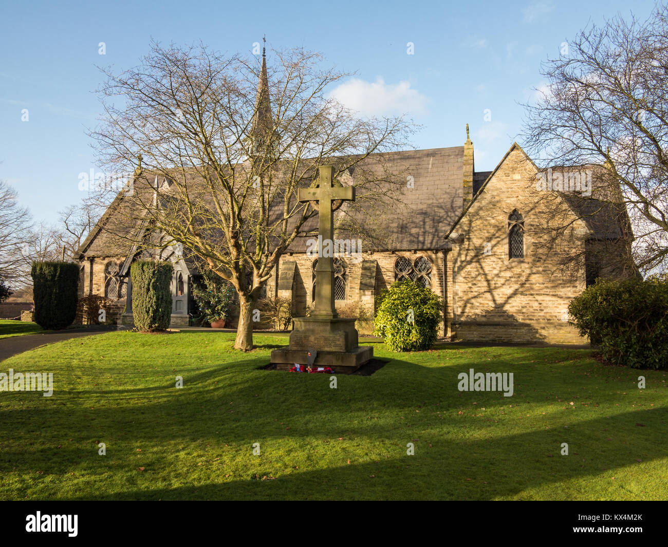 St Marks Church of England church in the Cheshire village of Dunham Massey greater Manchester Stock Photo