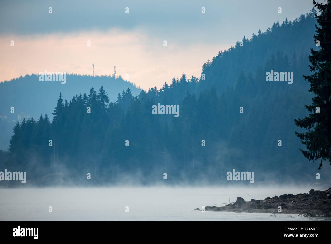 Mystical morning autumn landscape hi res stock photography and images Mystical morning autumn landscape hi res stock photography and images