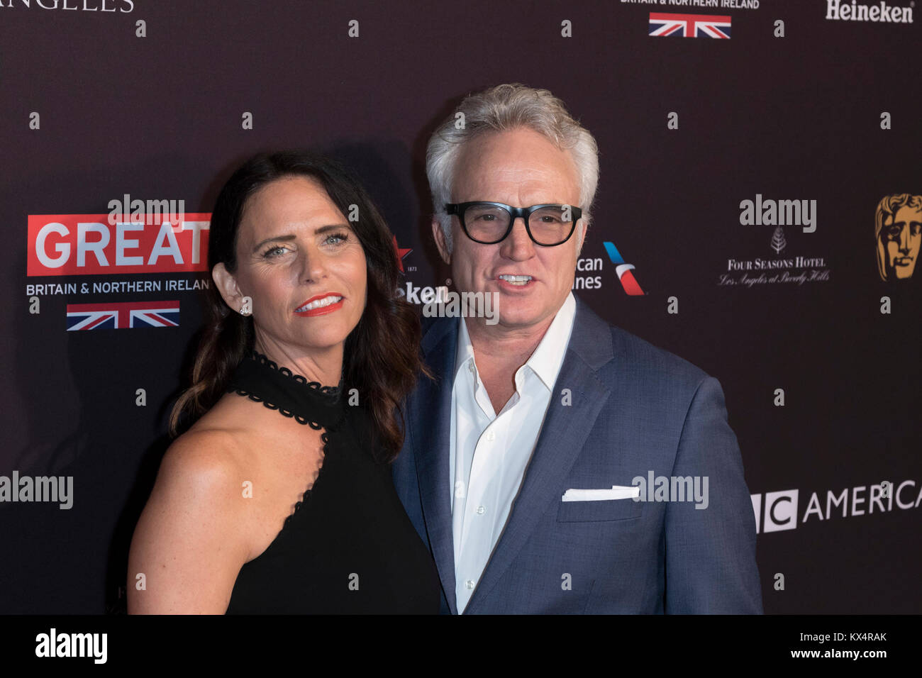 Los Angeles, USA. 07th Jan, 2018. Amy Landecker and Bradley Whitford