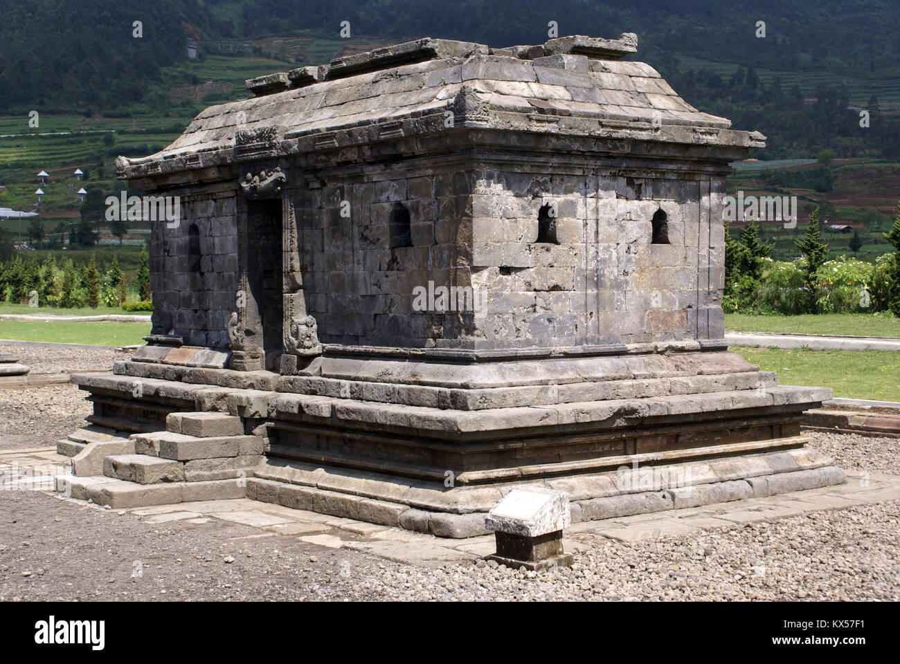 Arjuna Java Grave in Arjuna complex on plateau Dieng, Java, Indonesia Stock Photo ...