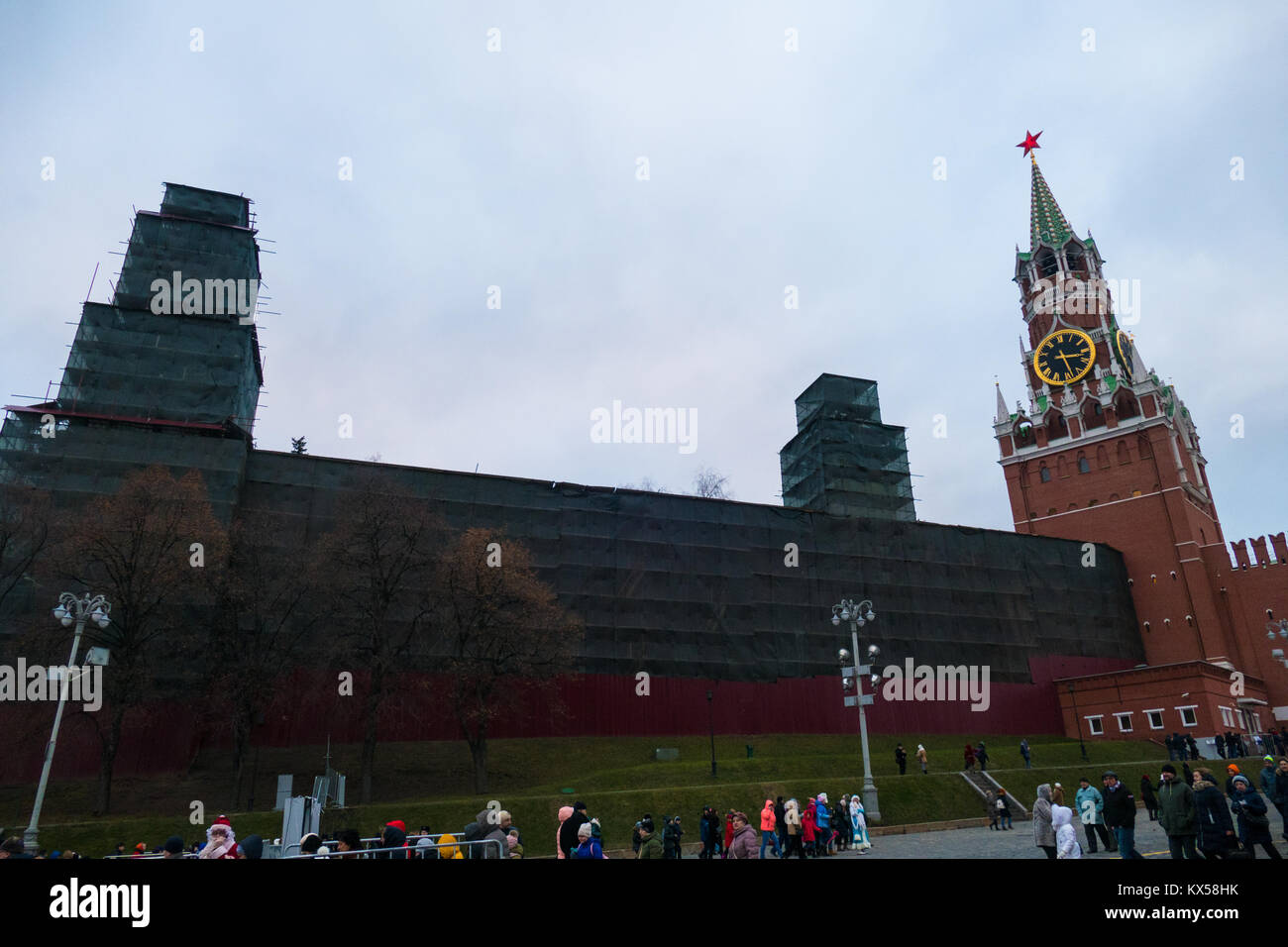 The towers of the Kremlin Stock Photo