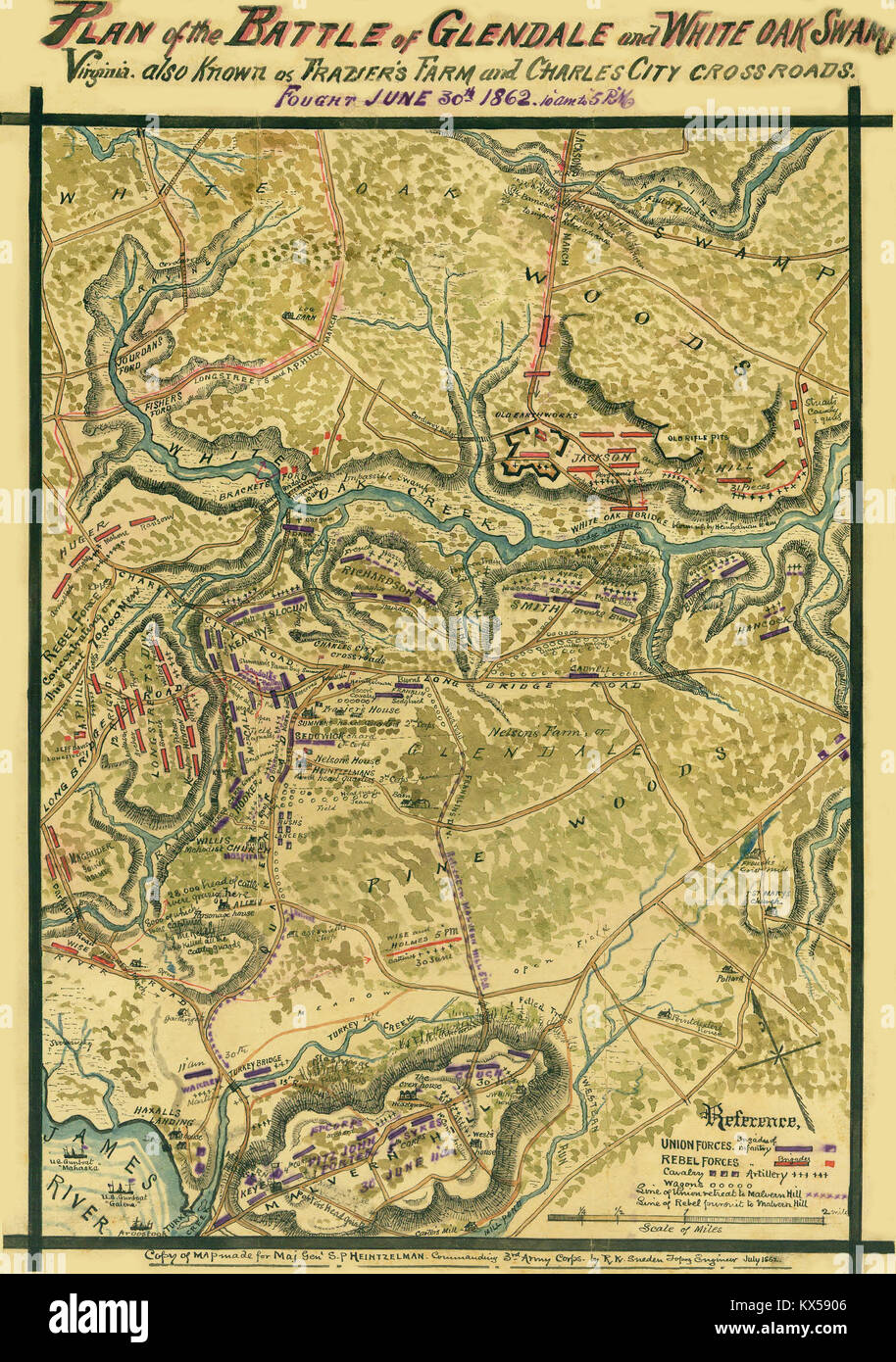Battle of Glendale and White Oak Swamp, Virginia, also known as Frazier