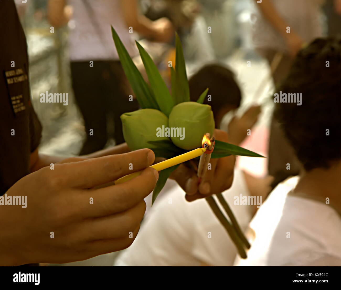 Bangkok buddhist incense burner hi-res stock photography and images - Alamy