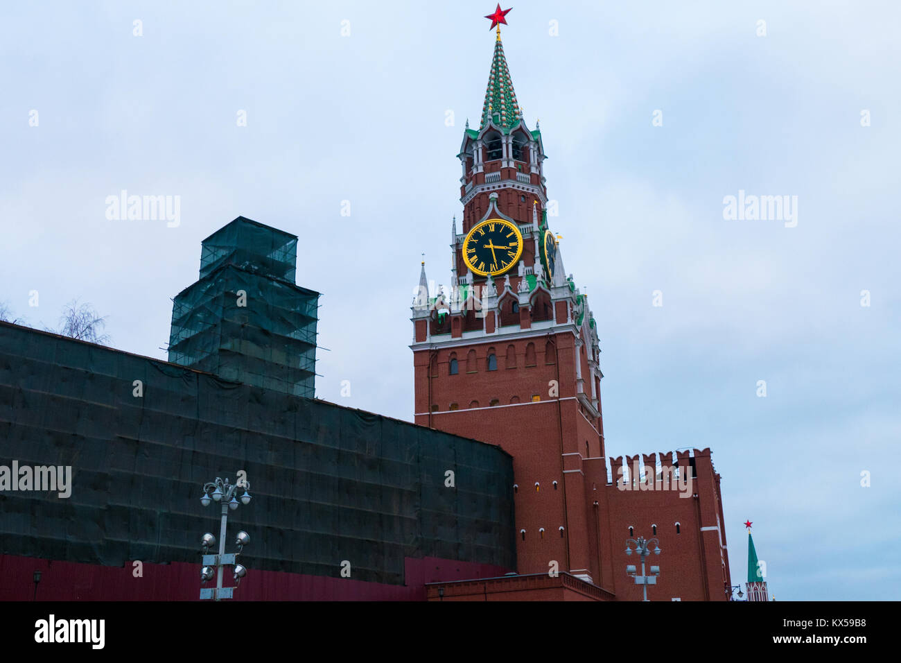 The towers of the Kremlin Stock Photo