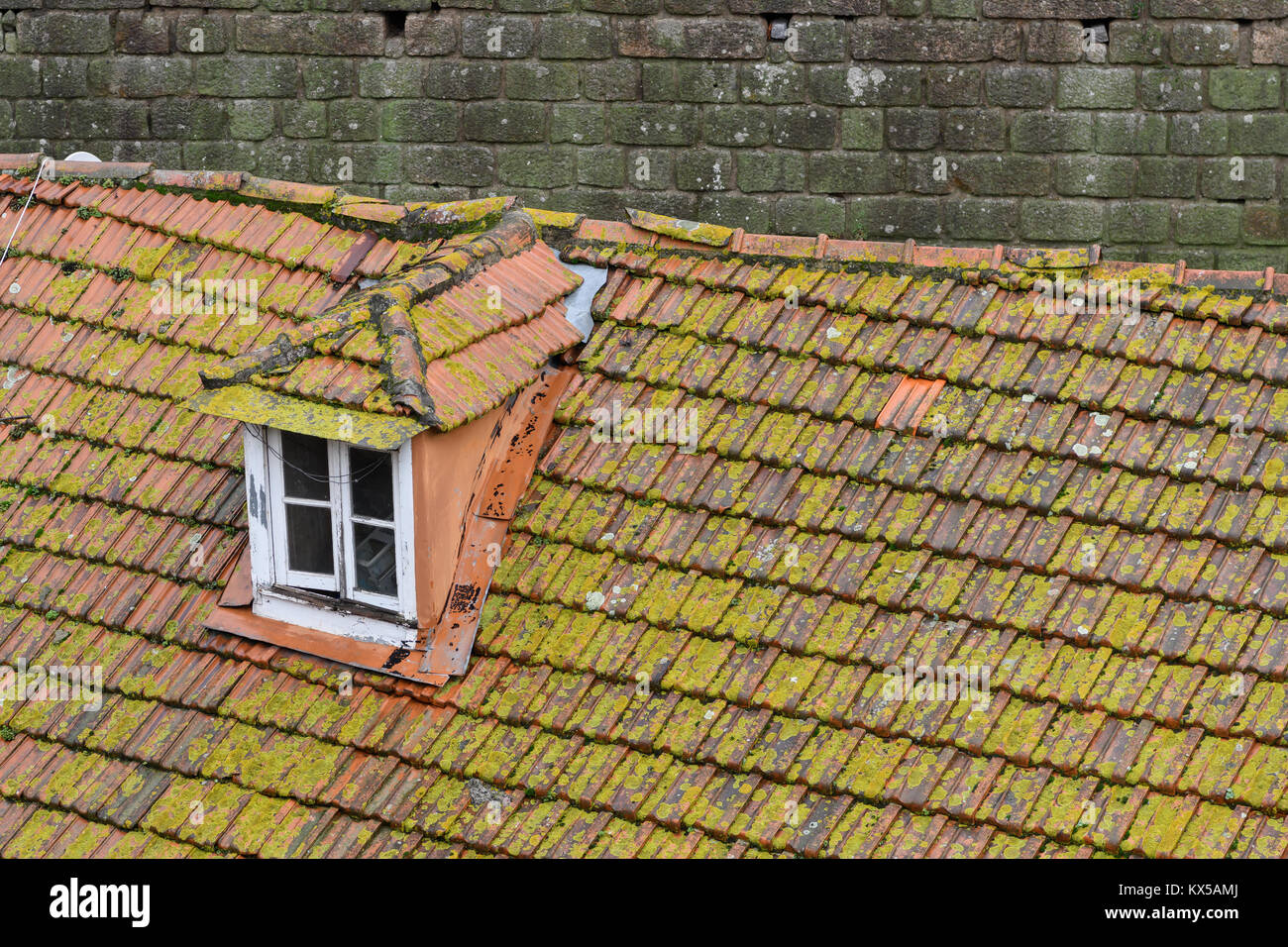 Old rooftops in Porto Portugal Stock Photo