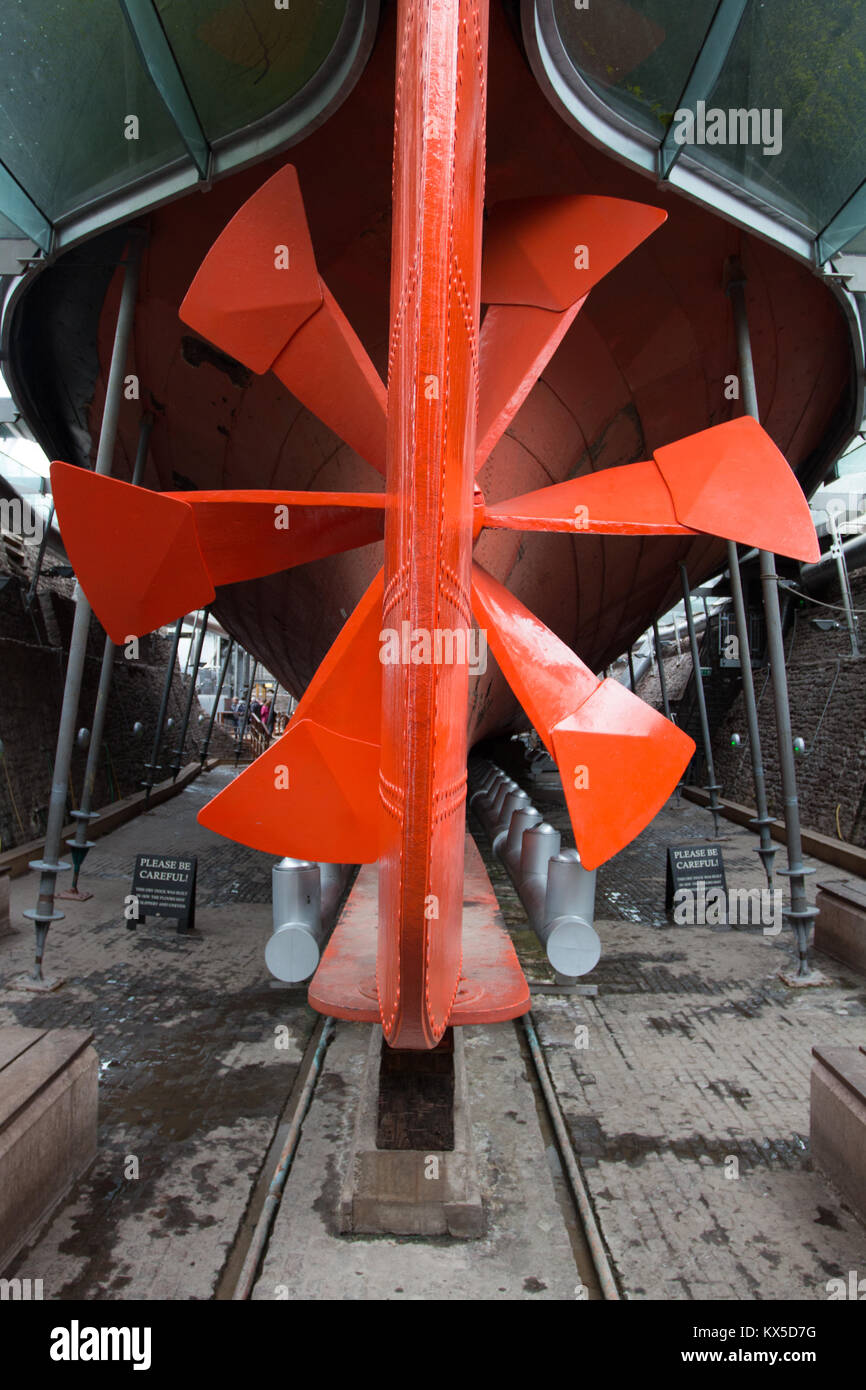 SS GREAT BRITAIN: Propeller Stock Photo