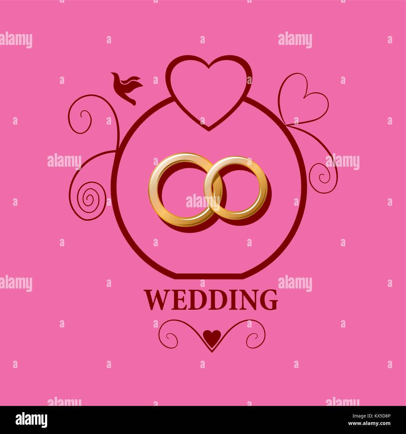 vector logo wedding Stock Vector Image & Art - Alamy