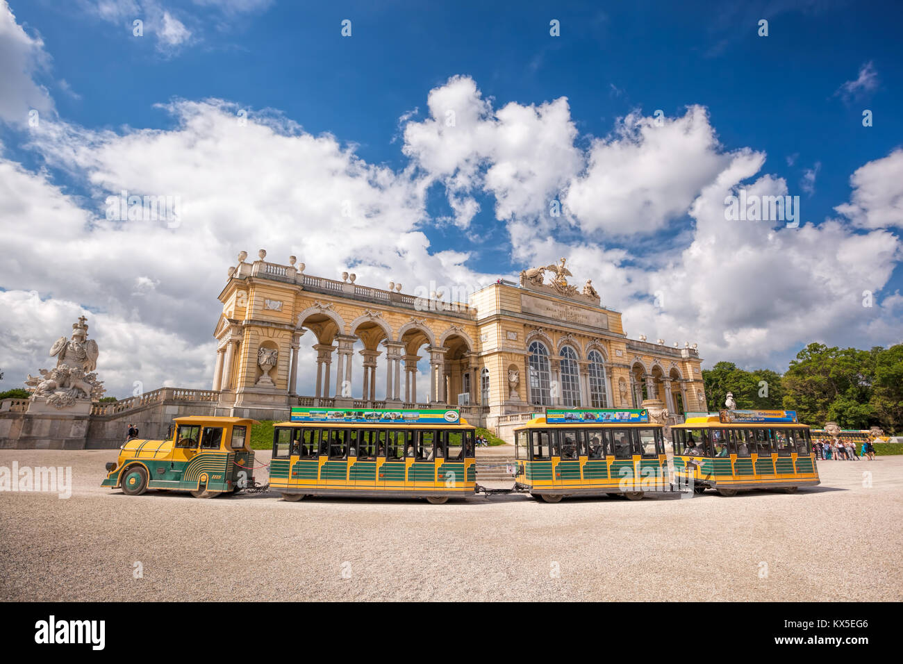 Famous Gloriette in Schonbrunn Palace, Vienna, Austria Stock Photo