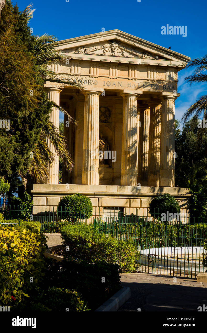 Lower Barrakka Gardens, Valletta, european capital of culture in 2018, Malta, Europe Stock Photo