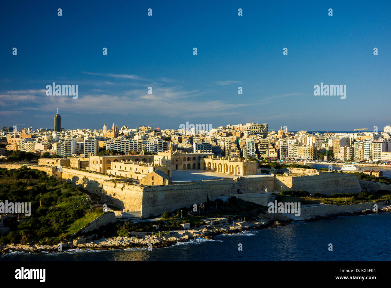 Manoel island opposite Valletta, european capital of culture in 2018, Malta, Europe Stock Photo
