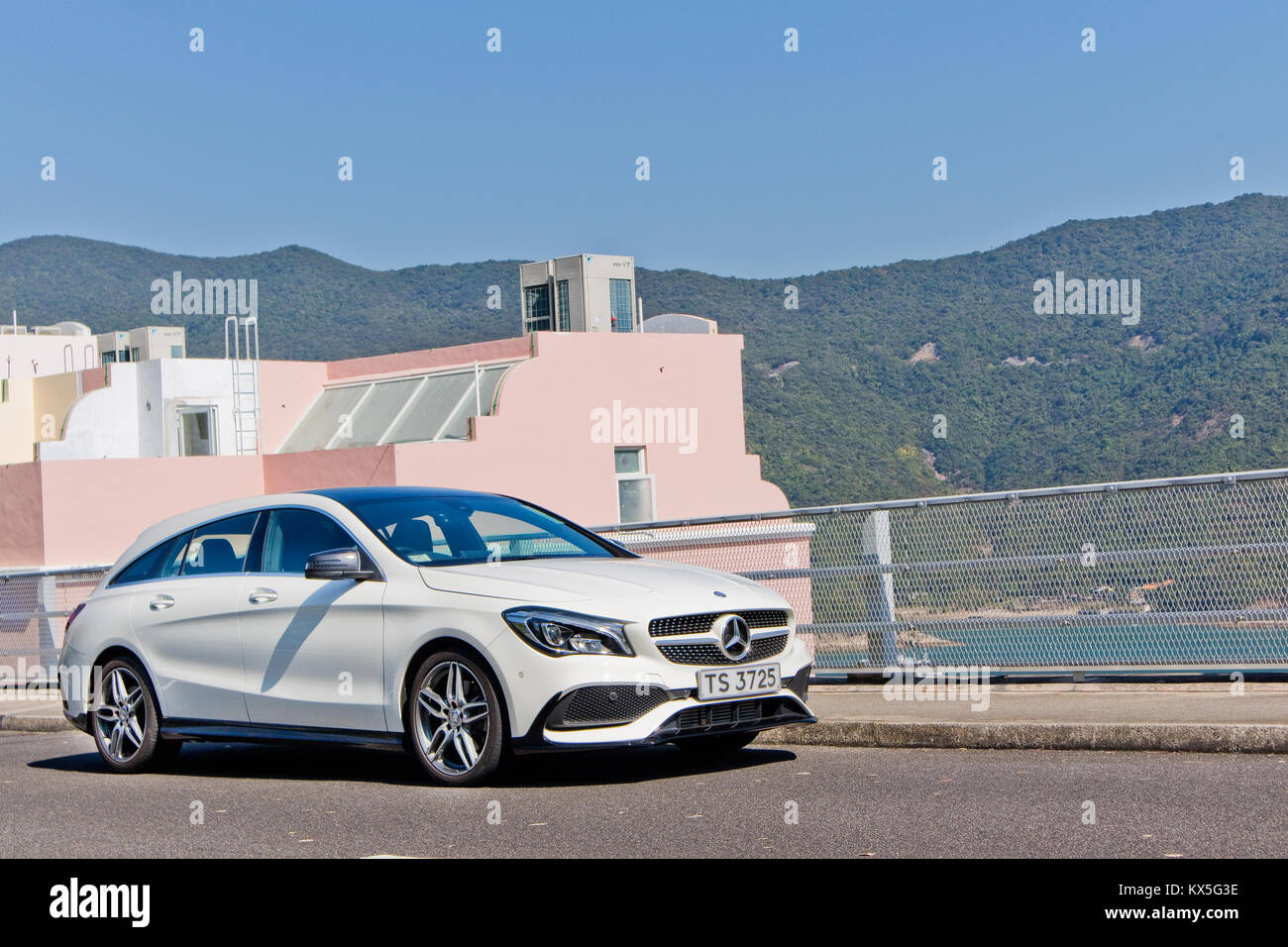 Hong Kong, China Dec 29, 2017 : Mercedes-Benz CLA Shooting Brake Dec ... Hong Kong, China Dec 29, 2017 : Mercedes-Benz CLA Shooting Brake Dec ...