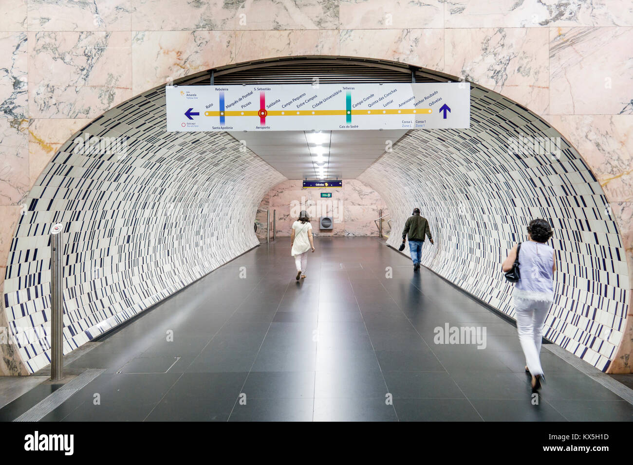 In the Lisbon subway, Lisbon, Portugal Stock Photo - Alamy