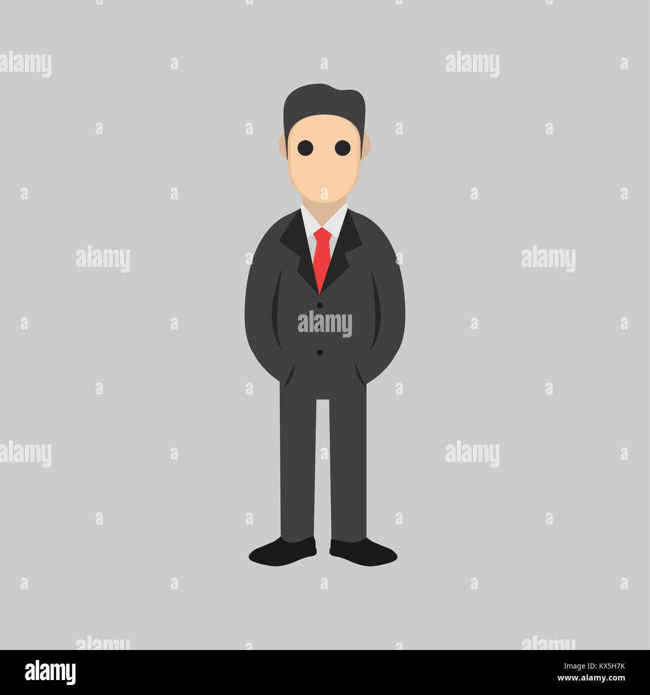 Business man cartoon character.- vector illustration Stock Photo - Alamy