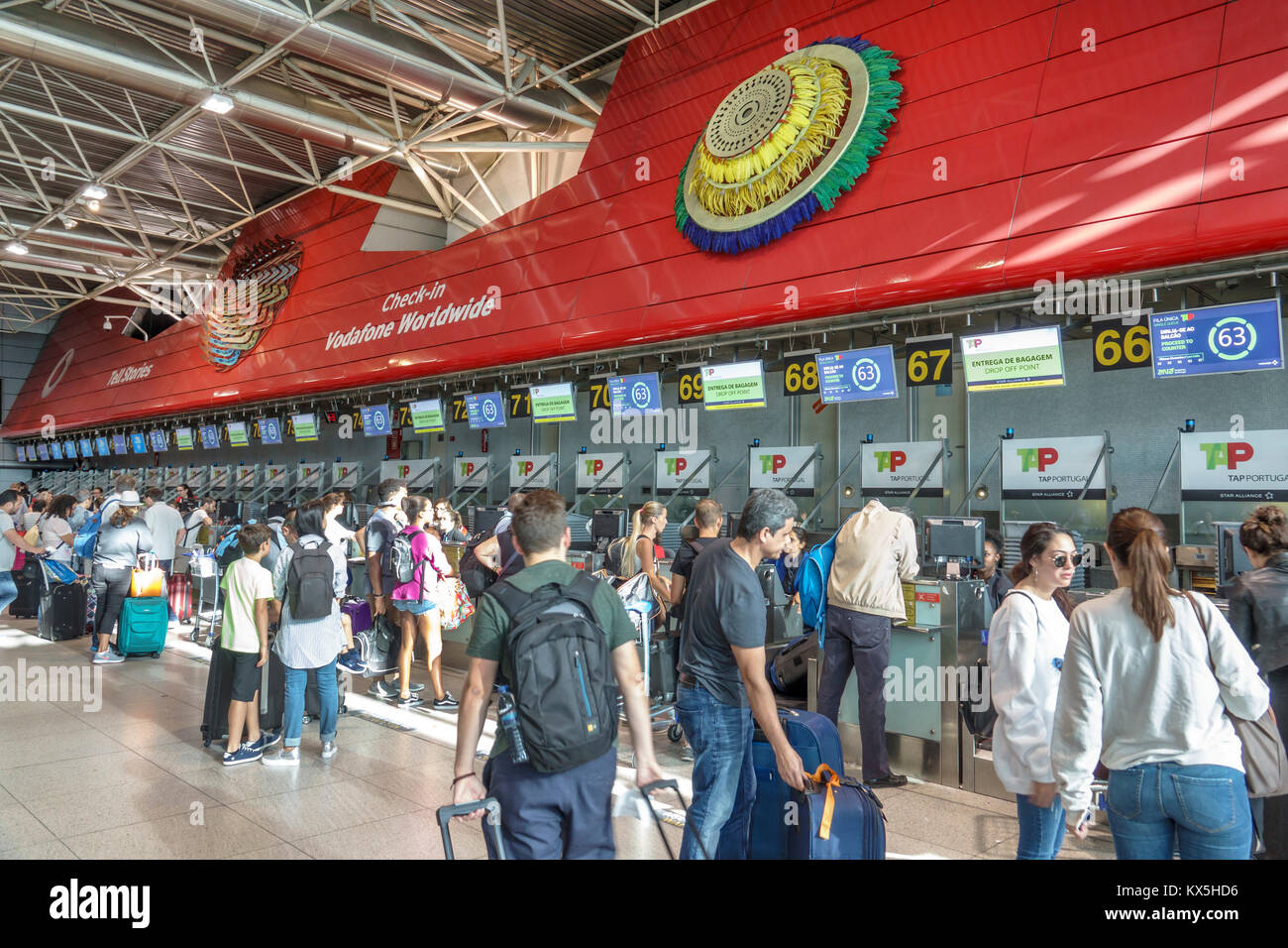 Portugal, Lisbon, Humberto Delgado Airport, LIS,Â Portela Airport Stock