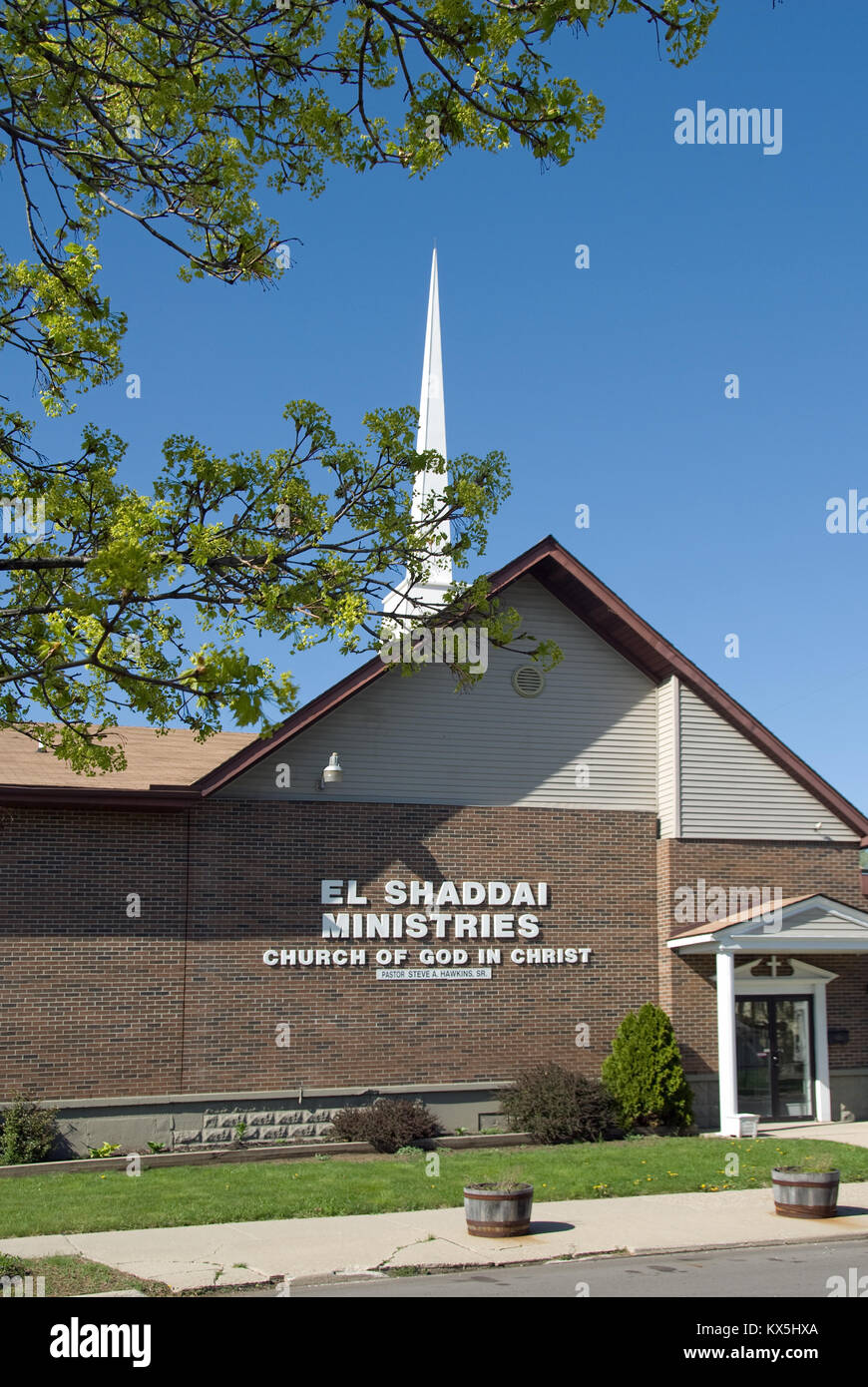 Church El Shaddai Ministries Flint Michigan USA Stock Photo