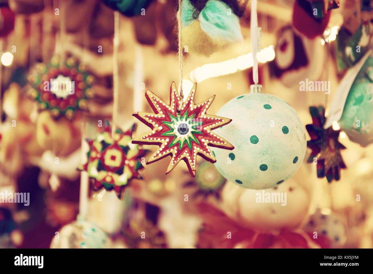 Christmas market background Stock Photo - Alamy