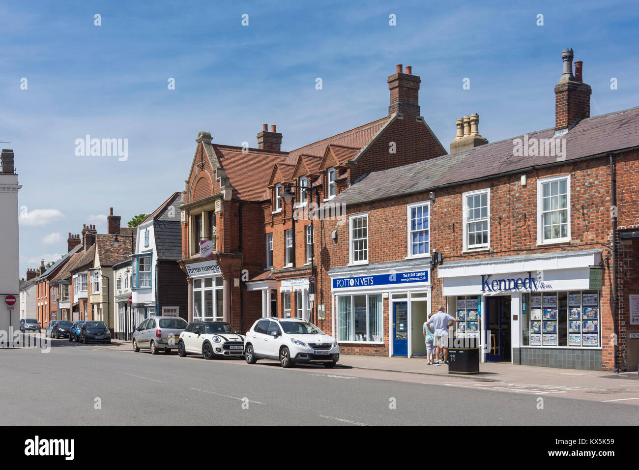 Market Square, Potton, Bedfordshire, England, United Kingdom Stock