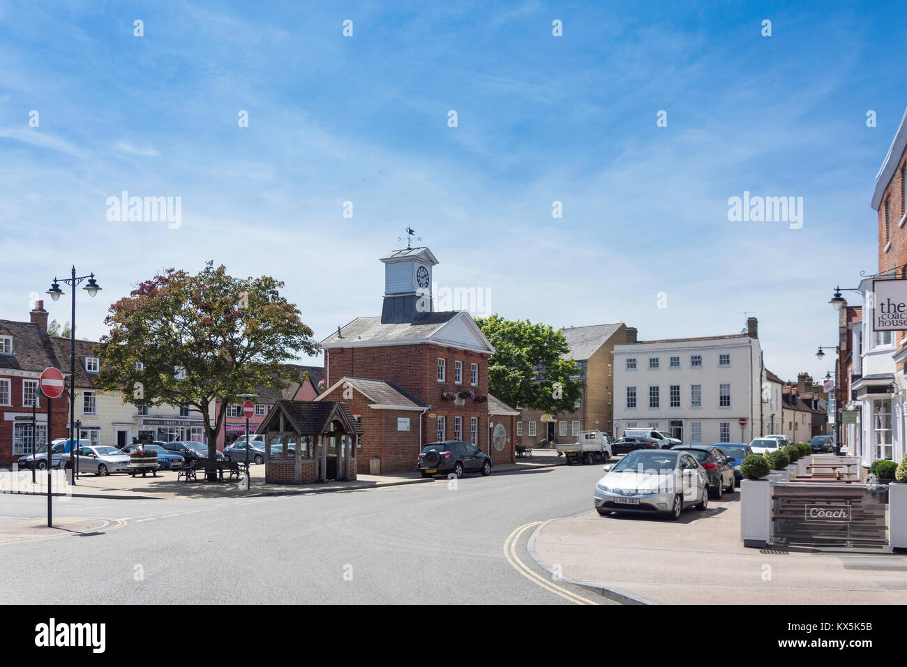 Market Square, Potton, Bedfordshire, England, United Kingdom Stock