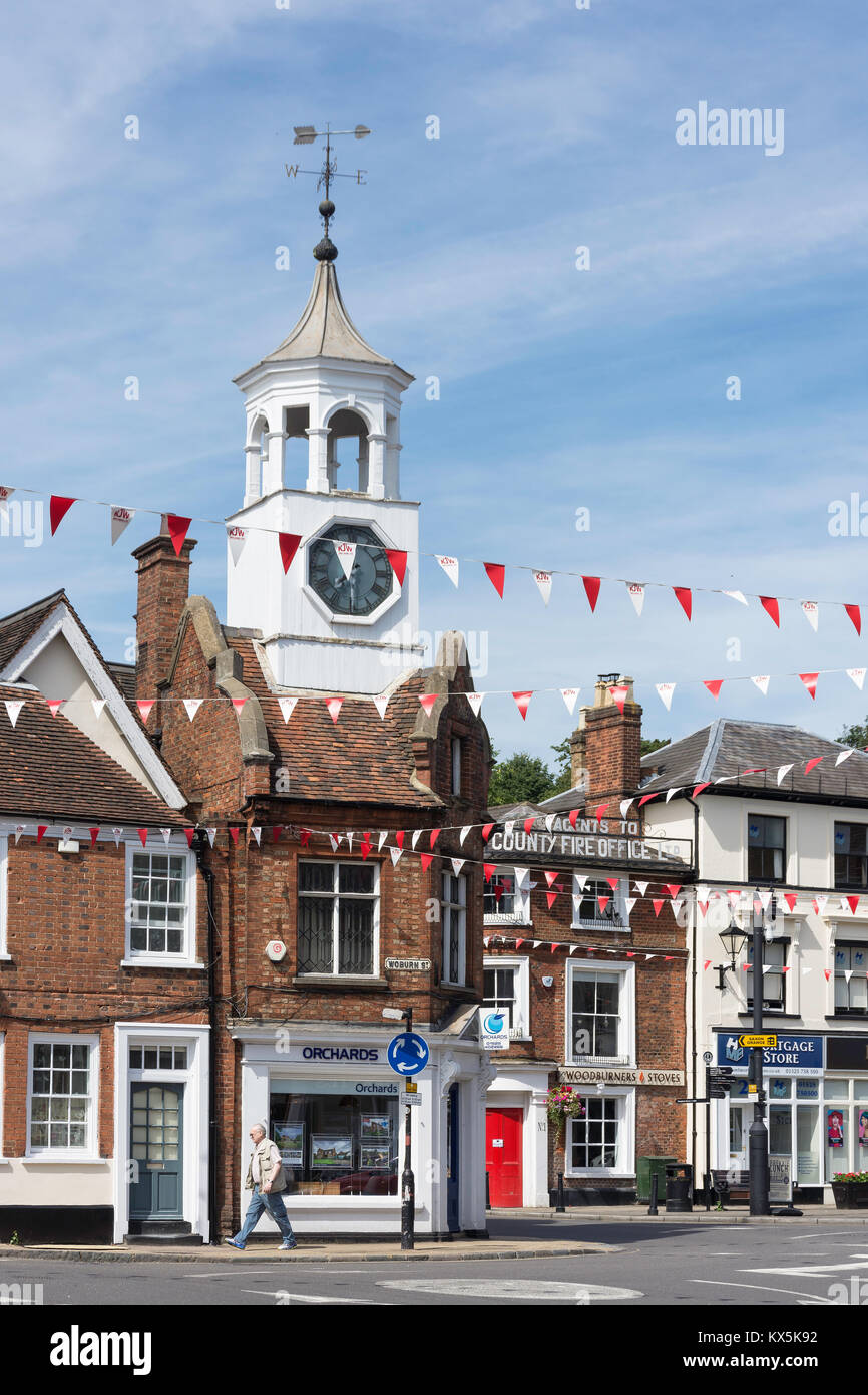 Market place from dunstable street ampthill clock tower bedfords hires