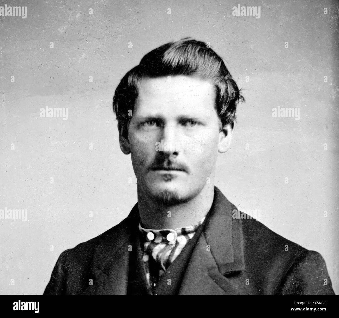 Wyatt Earp, Wyatt Berry Stapp Earp, American Old West deputy sheriff in Pima County, and deputy town marshal in Tombstone, Arizona Territory, who took part in the Gunfight at the O.K. Corral Stock Photo