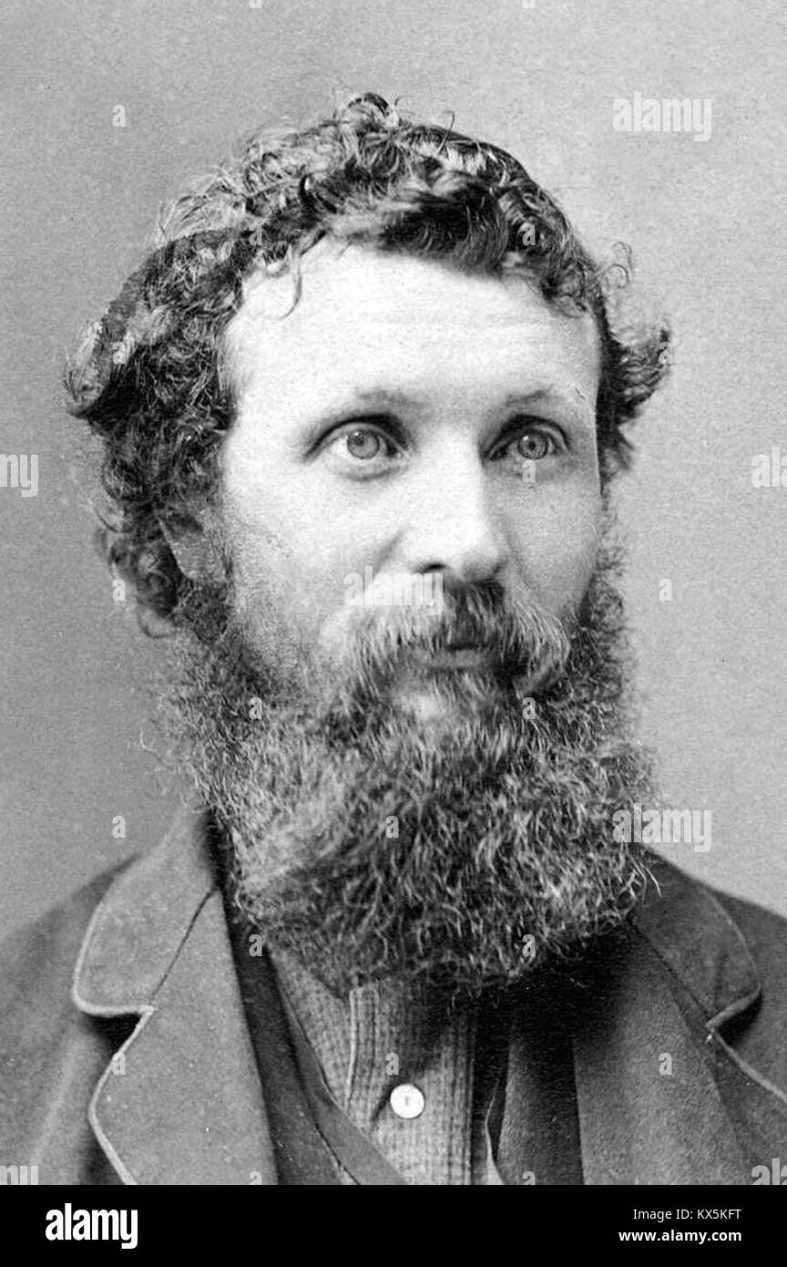 John Muir, Scottish-American naturalist, author, environmental philosopher, glaciologist and early advocate for the preservation of wilderness in the United States. Stock Photo