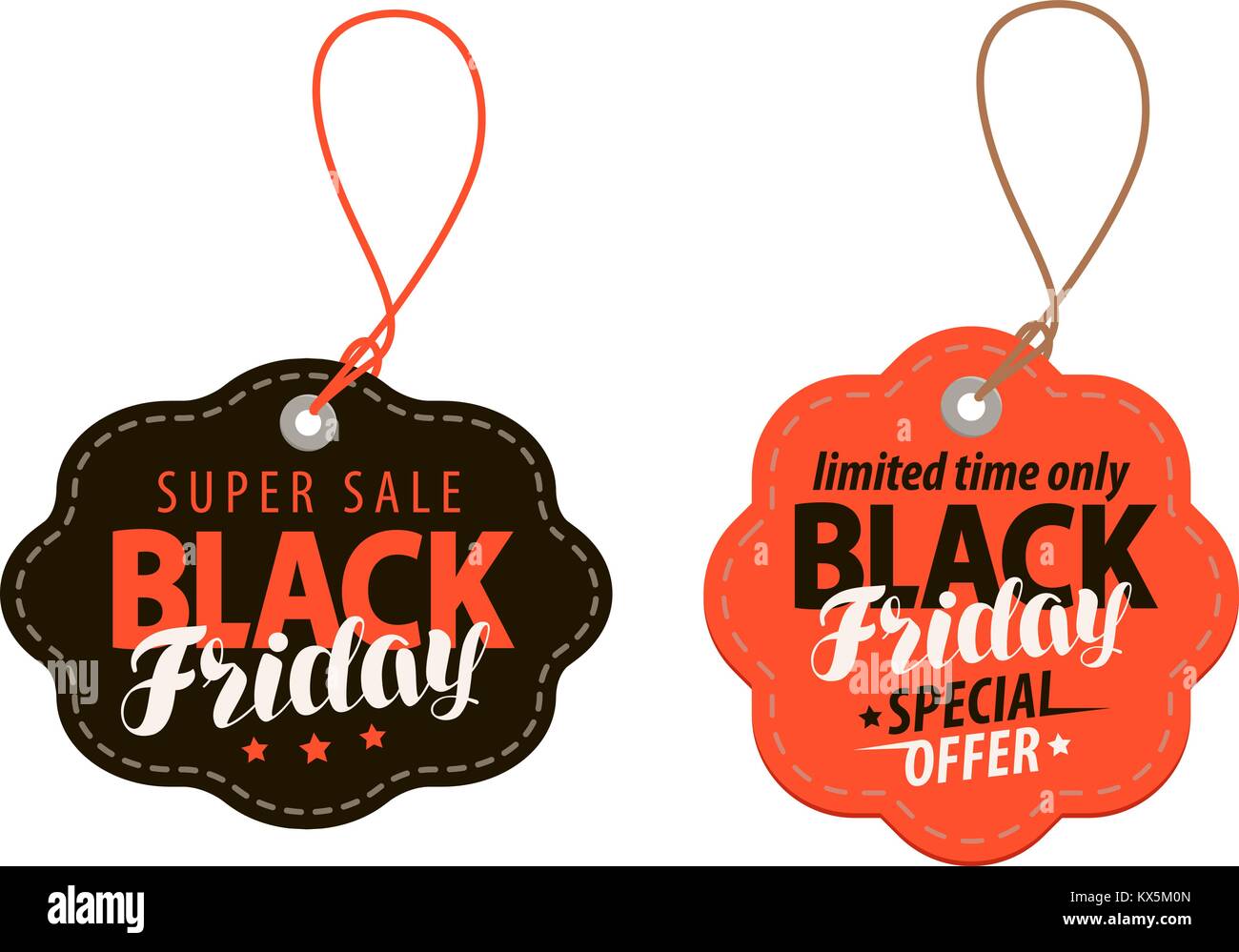 Black Friday concept. Sale, shopping, offer, cheap price banner. Vector illustration Stock Vector