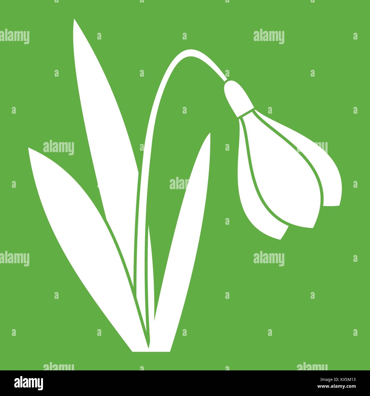 Bell flower icon green Stock Vector Image & Art - Alamy