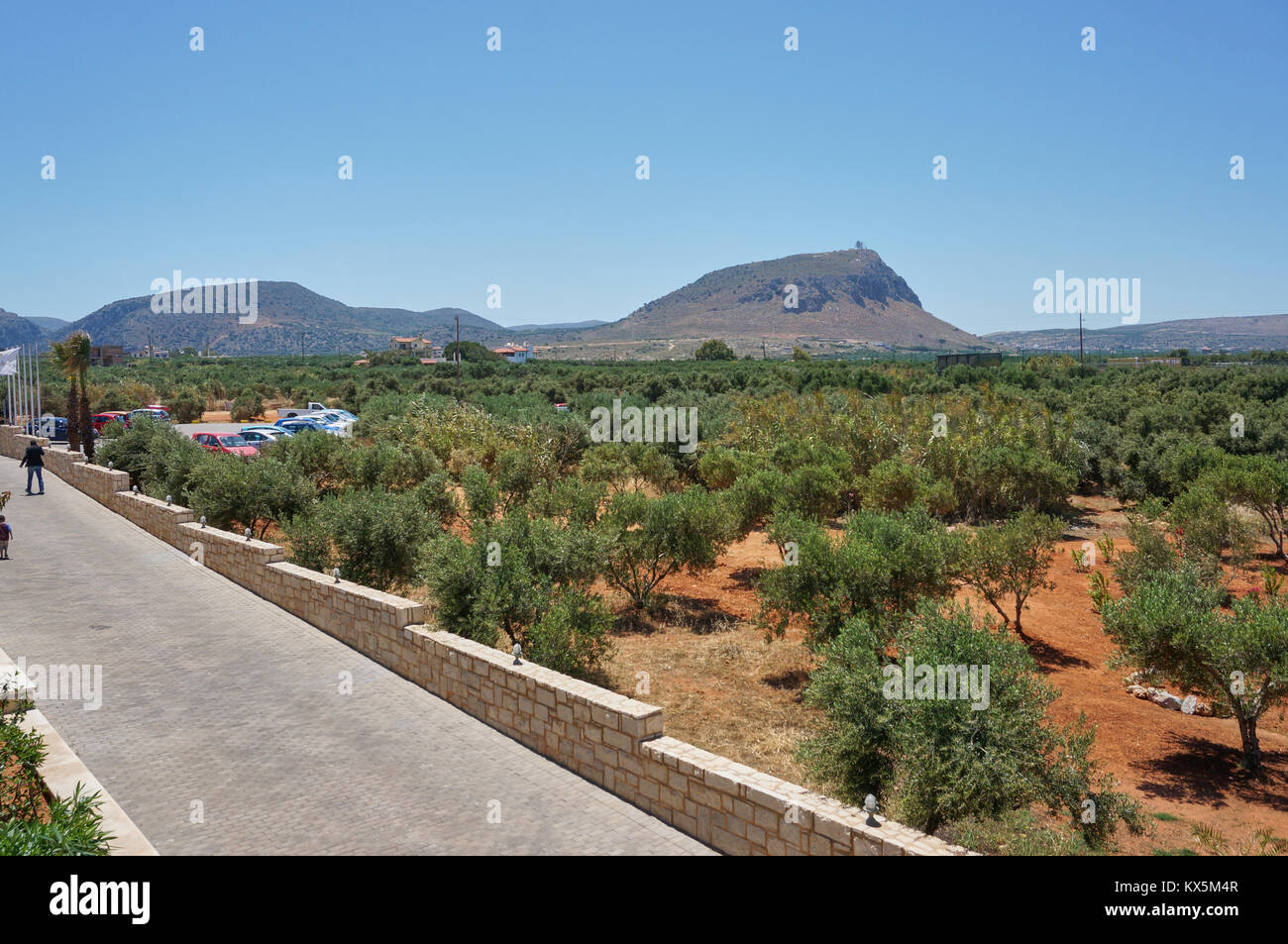 Stella Palace premium seafront resort on a Greek island of Crete. Stock Photo